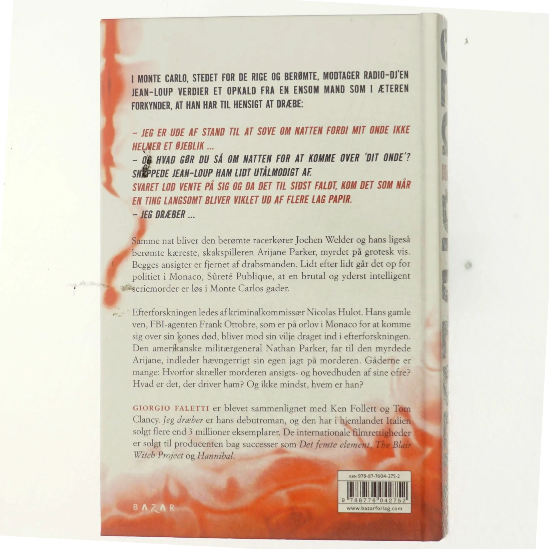 Jeg dræber, af Giorgio Faletti