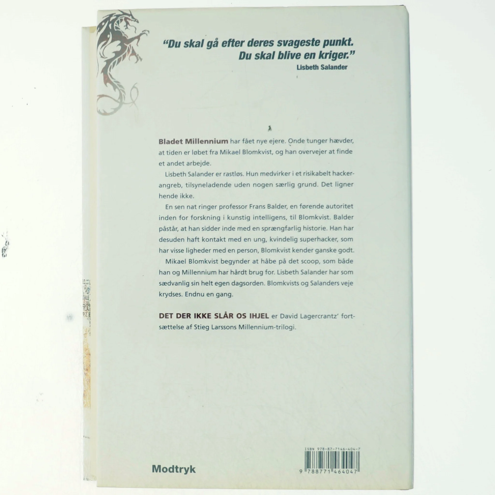 Det der ikke slår os ihjel af David Lagercrantz (Bog)