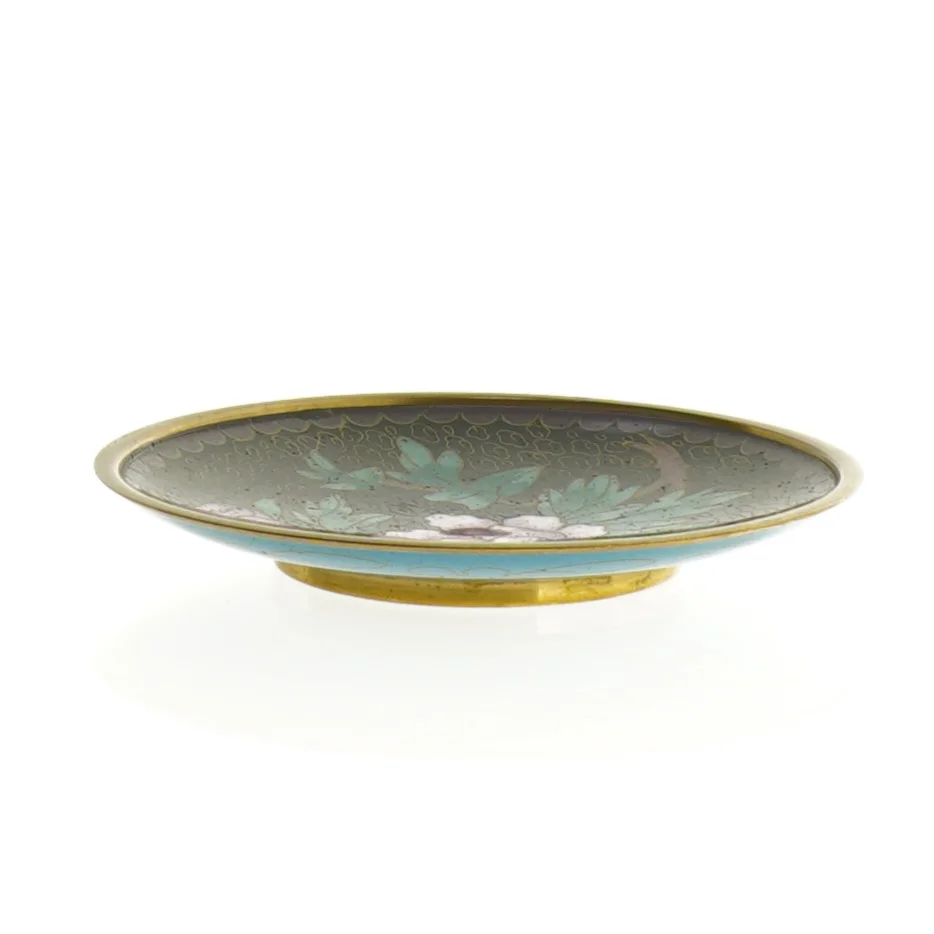 Fad med blomster motiv (str. 10 x 10 cm)