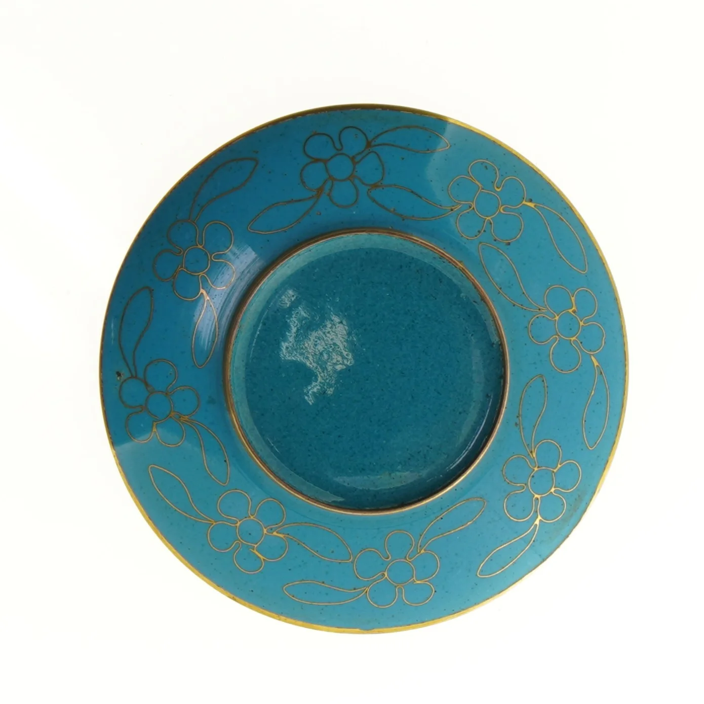 Fad med blomster motiv (str. 10 x 10 cm)