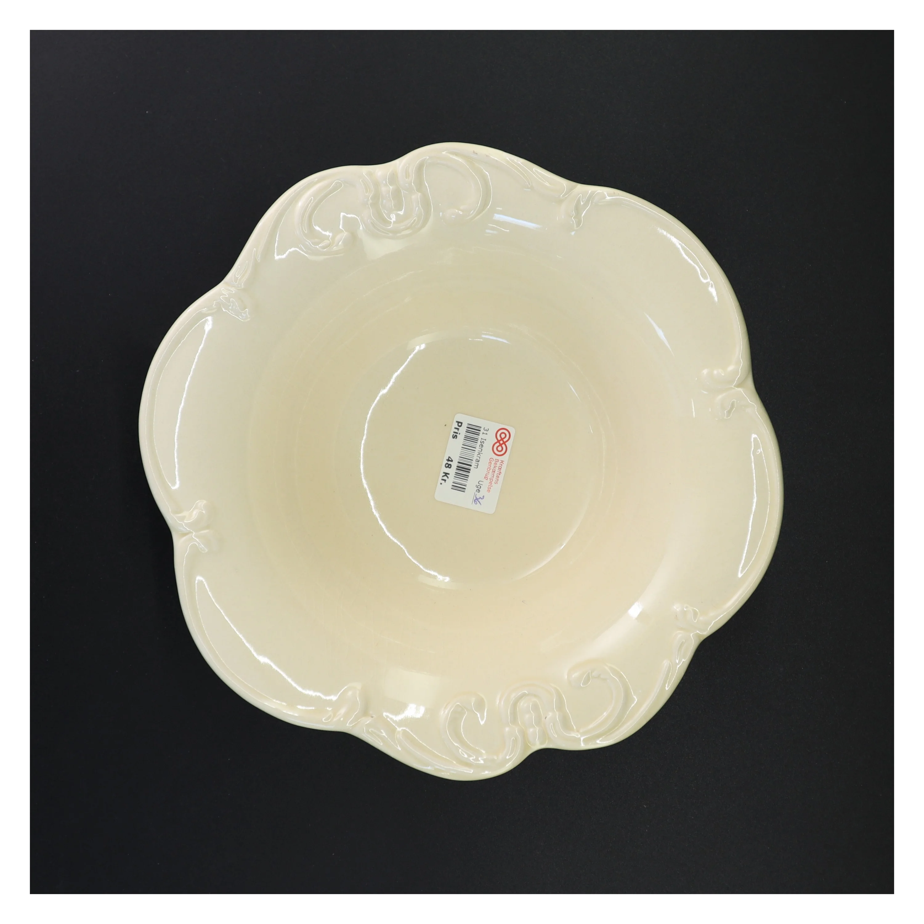 Keramik skål (str. 26 x 26 cm)