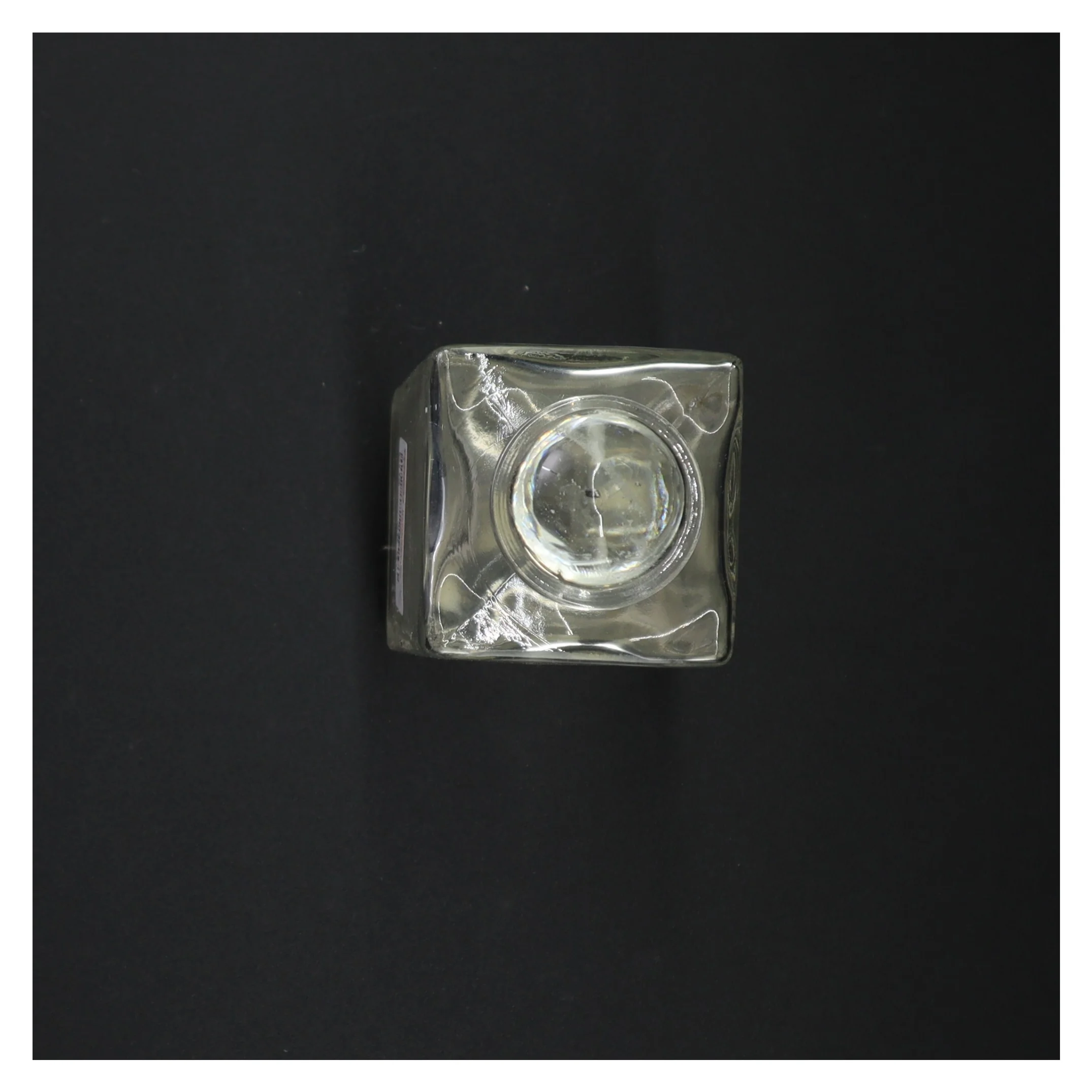 Glas flaske med prop (str. 19 x 6 cm)