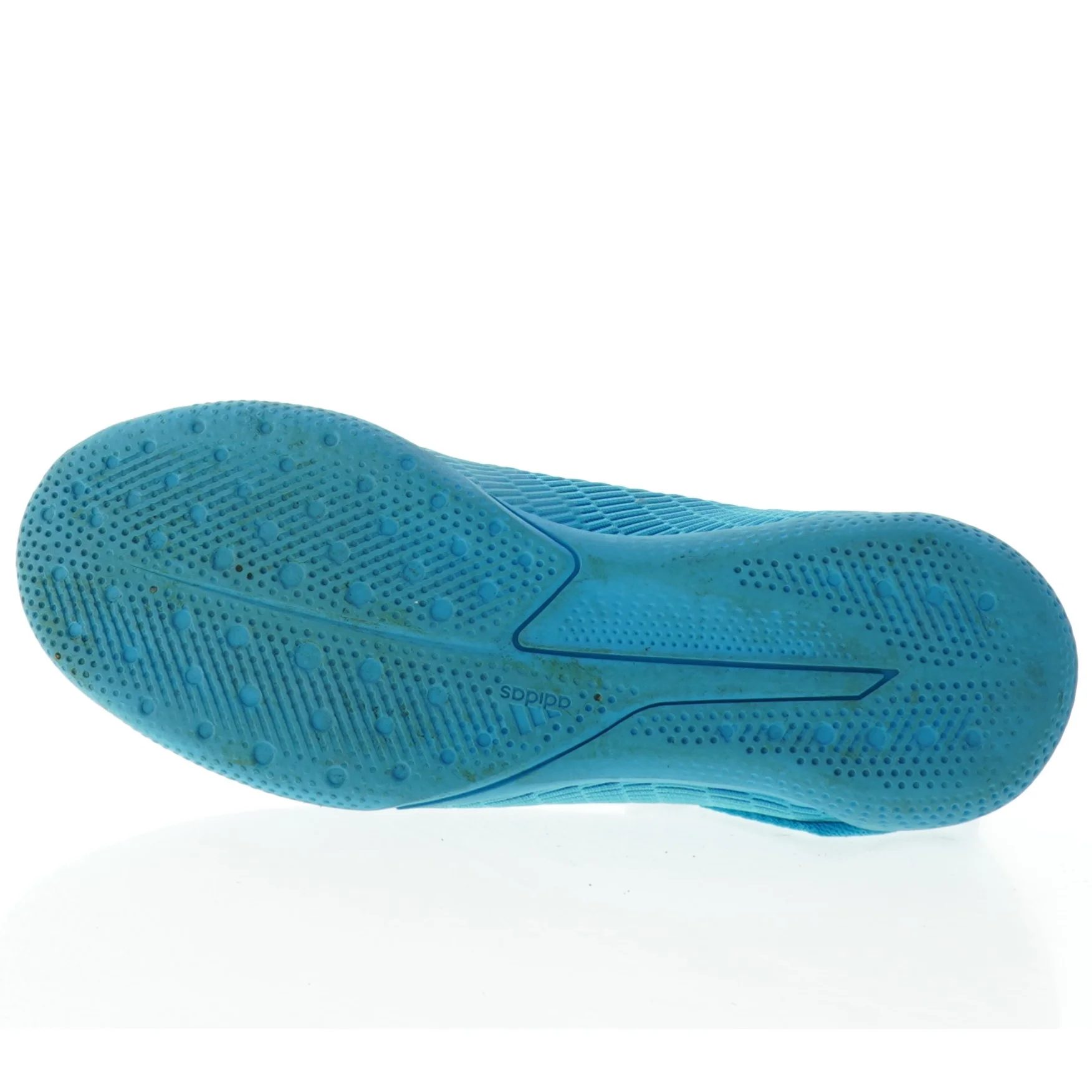 Blå indendørs fodboldsko fra Adidas (str. 36 og 2 tredjedele)