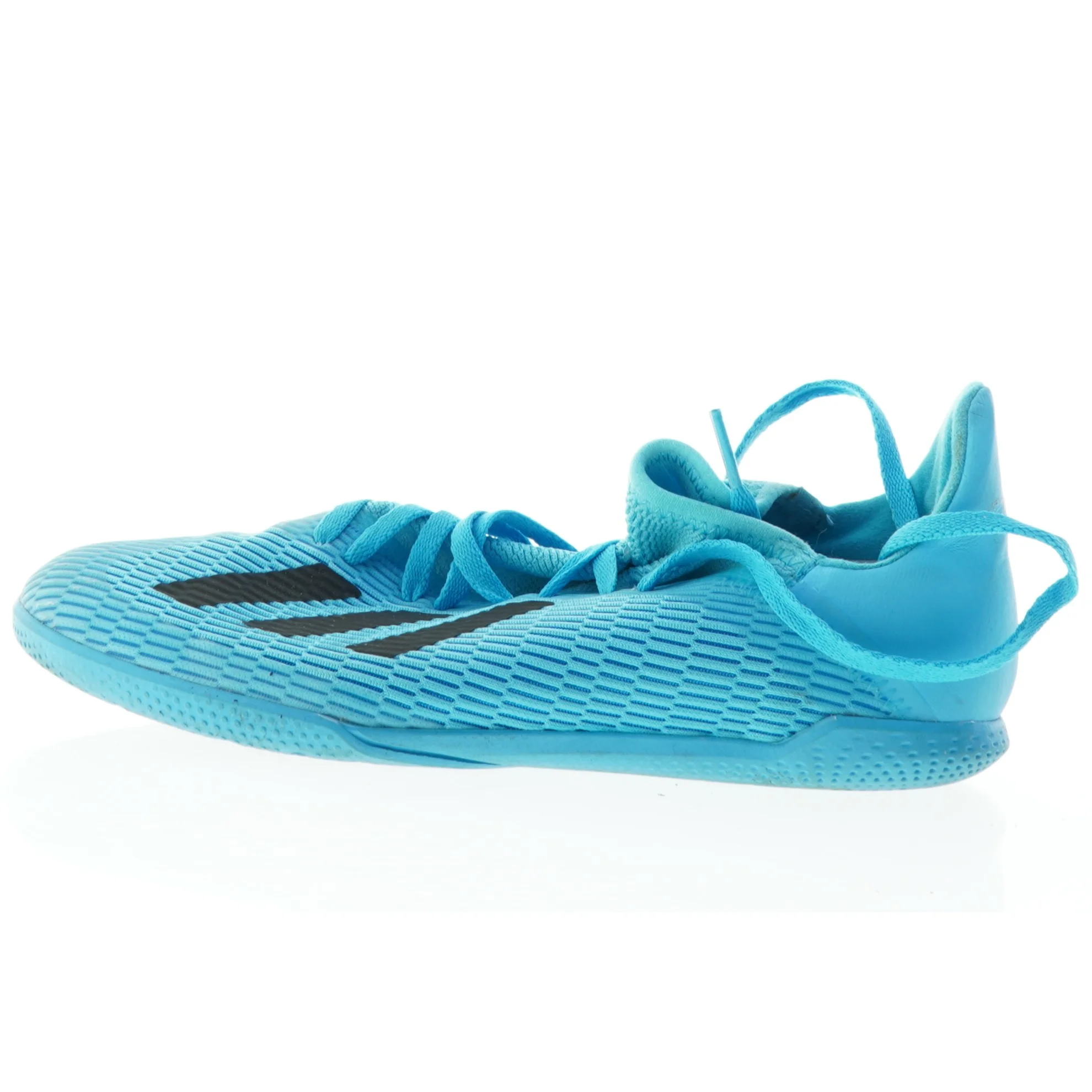 Blå indendørs fodboldsko fra Adidas (str. 36 og 2 tredjedele)