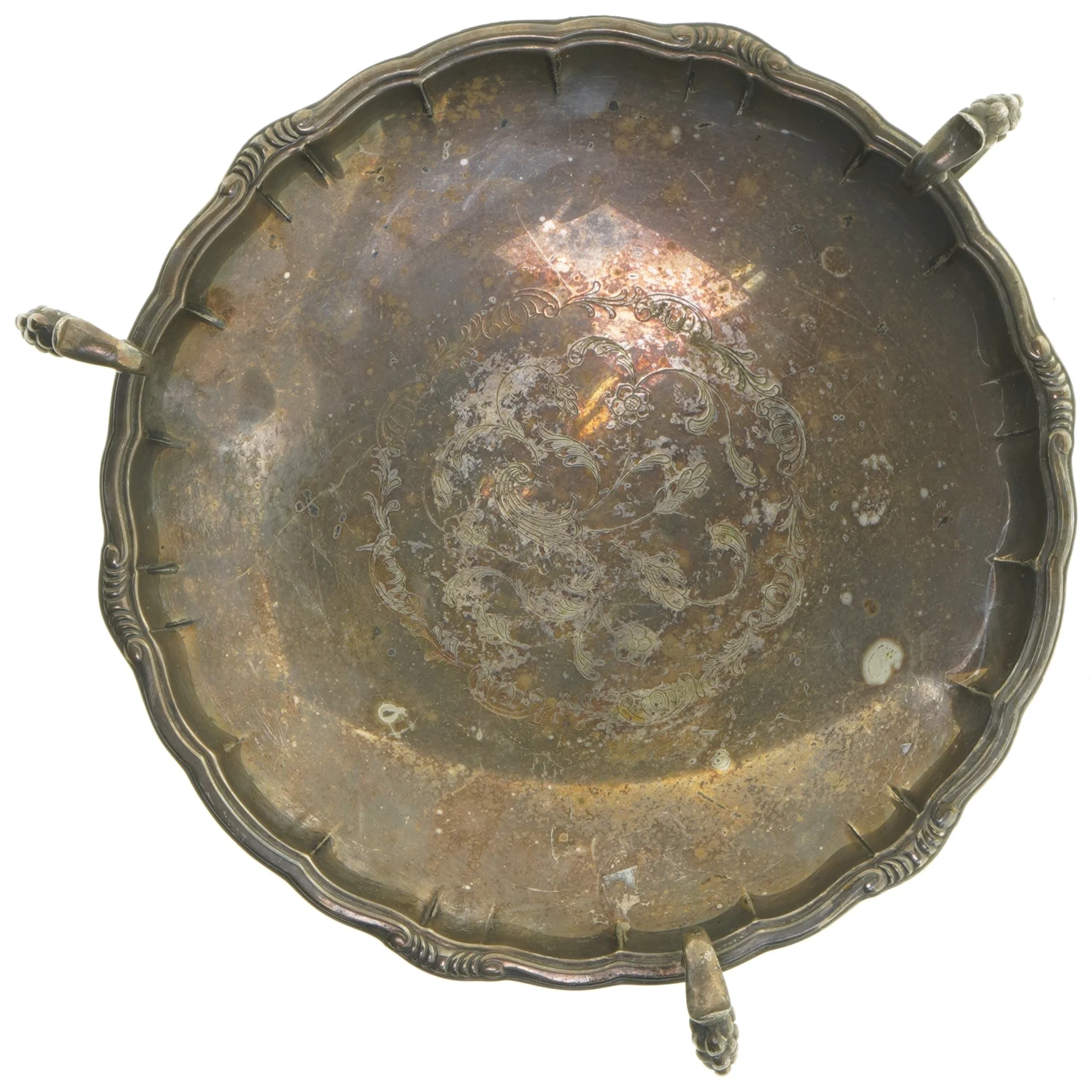 Sølvfad (str. 26 x 6 cm tak)