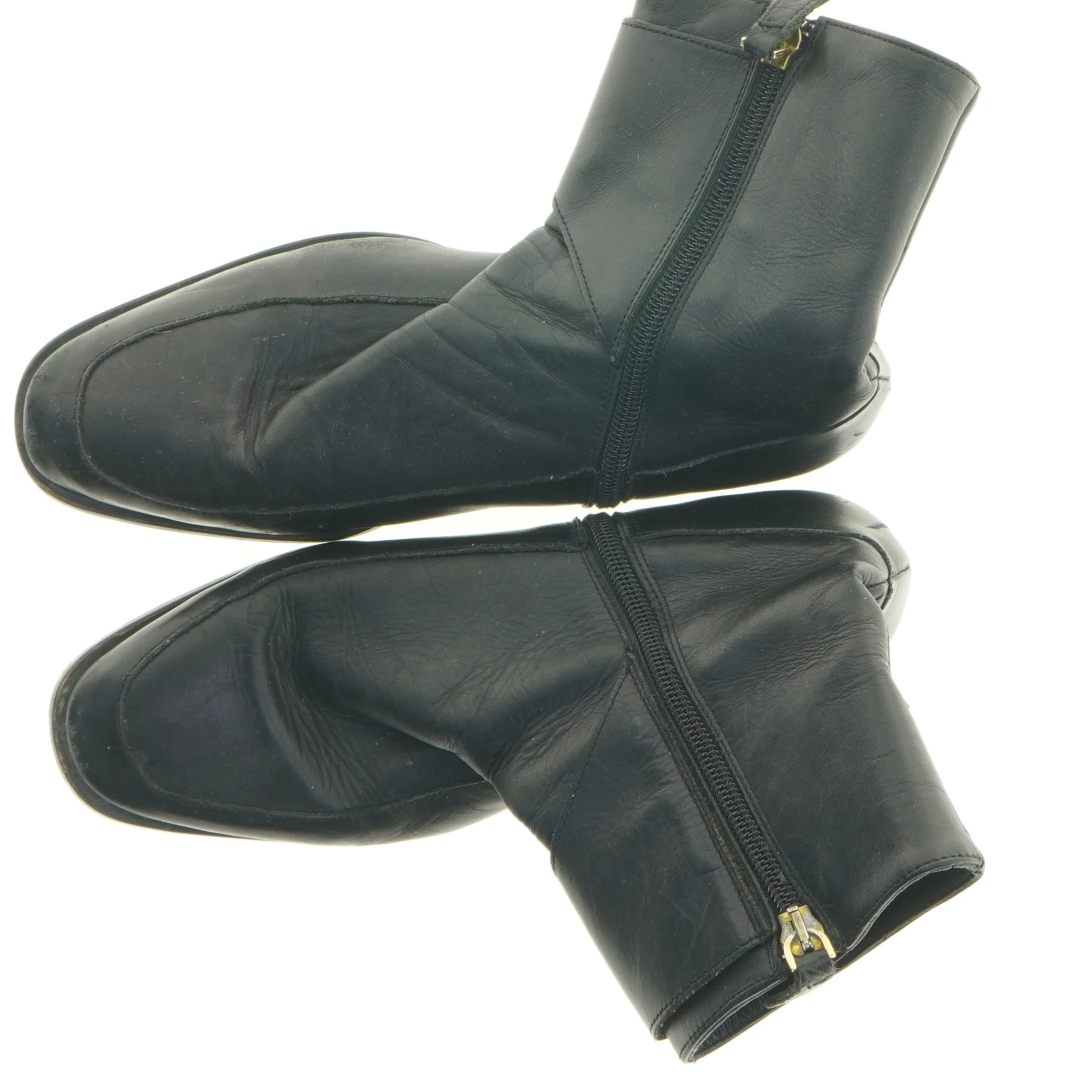 Sorte læderstøvler (str. 36)