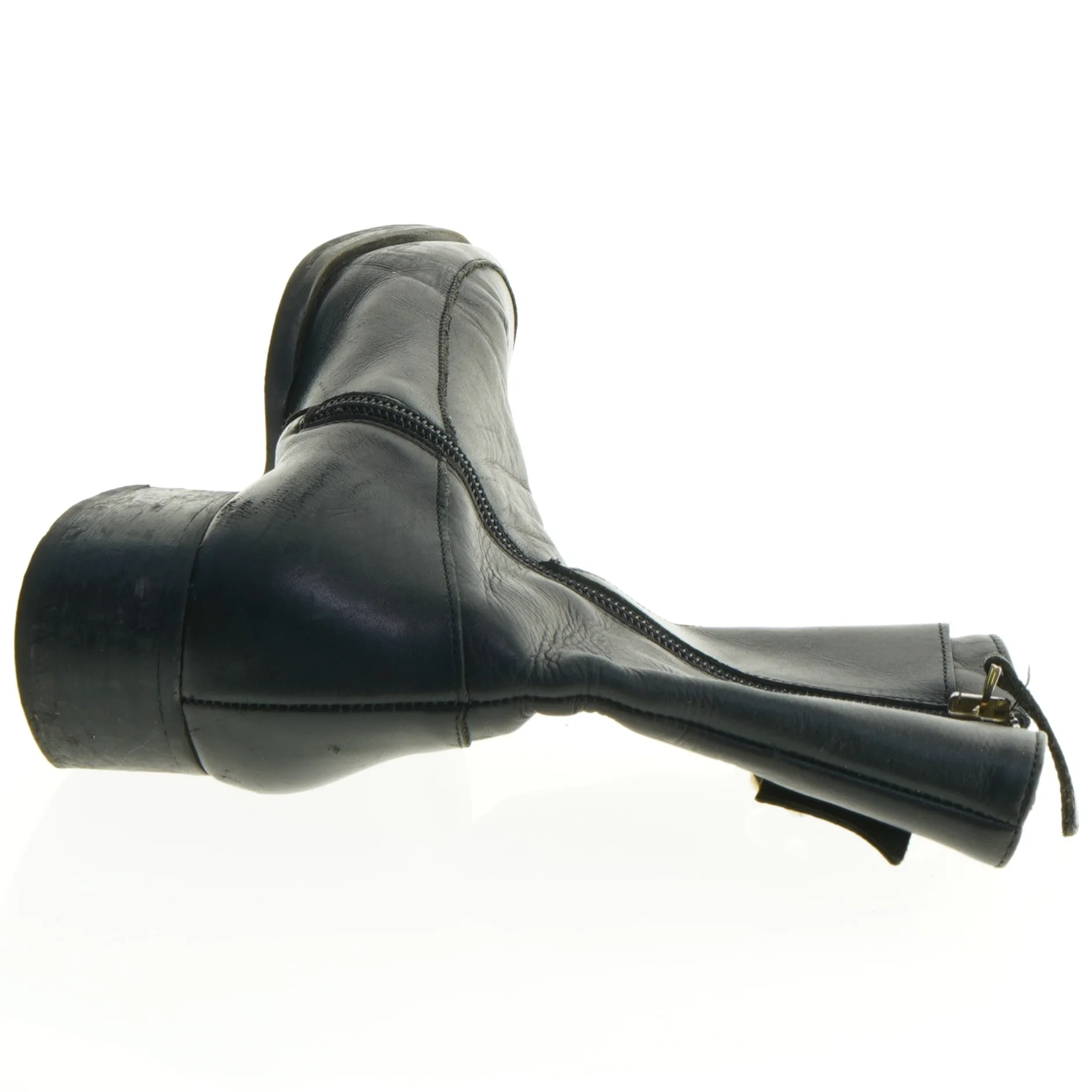 Sorte læderstøvler (str. 36)