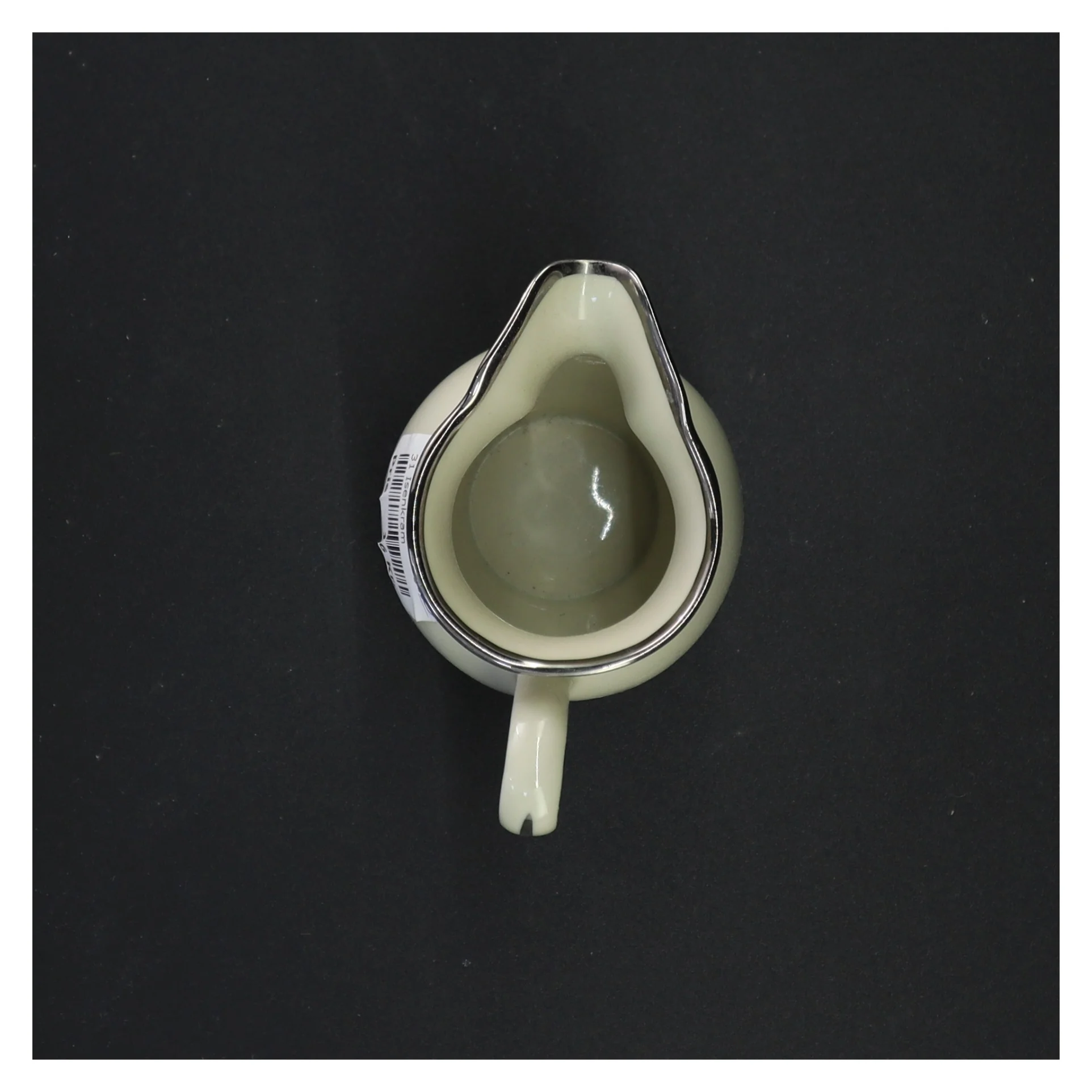 Hvid porcelænskande fra Kjøbenshavn Porcellains Maleri (str. 10 x 11 cm)