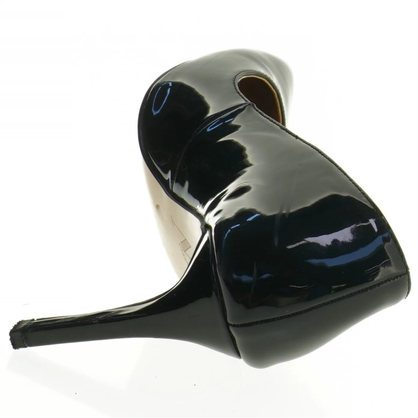 Sorte lakpumps fra Vanessa (str. 39)