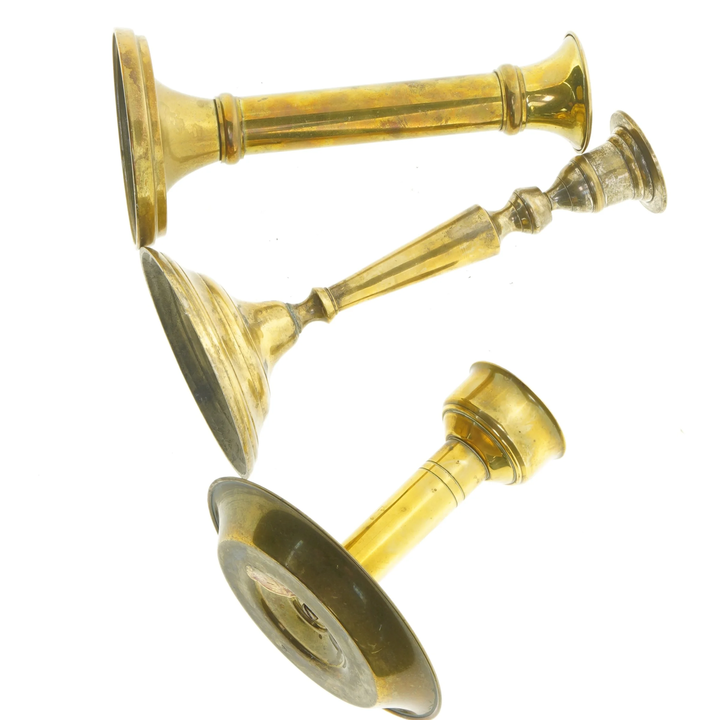 Messing lysestager (str. 15 cm til 24 cm)