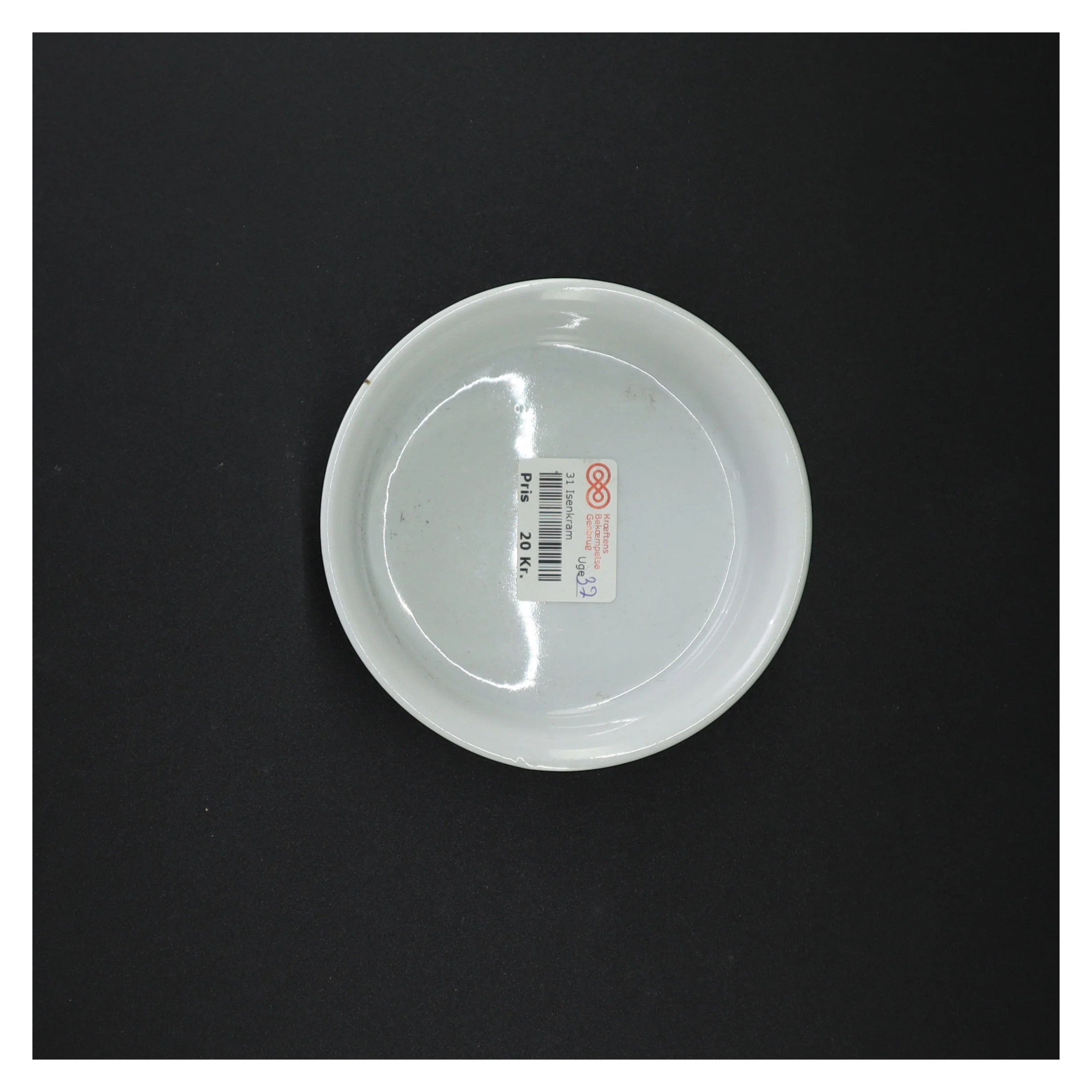 Hvid porcelænsskål (str. 13 x 5 cm)