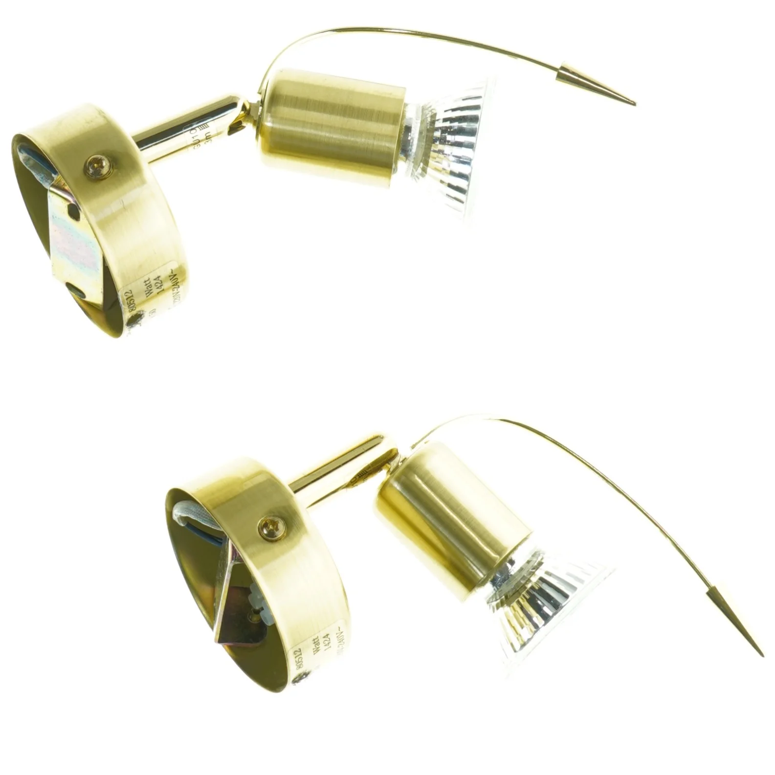 Messing væglamper (str. 19 x 7 cm)