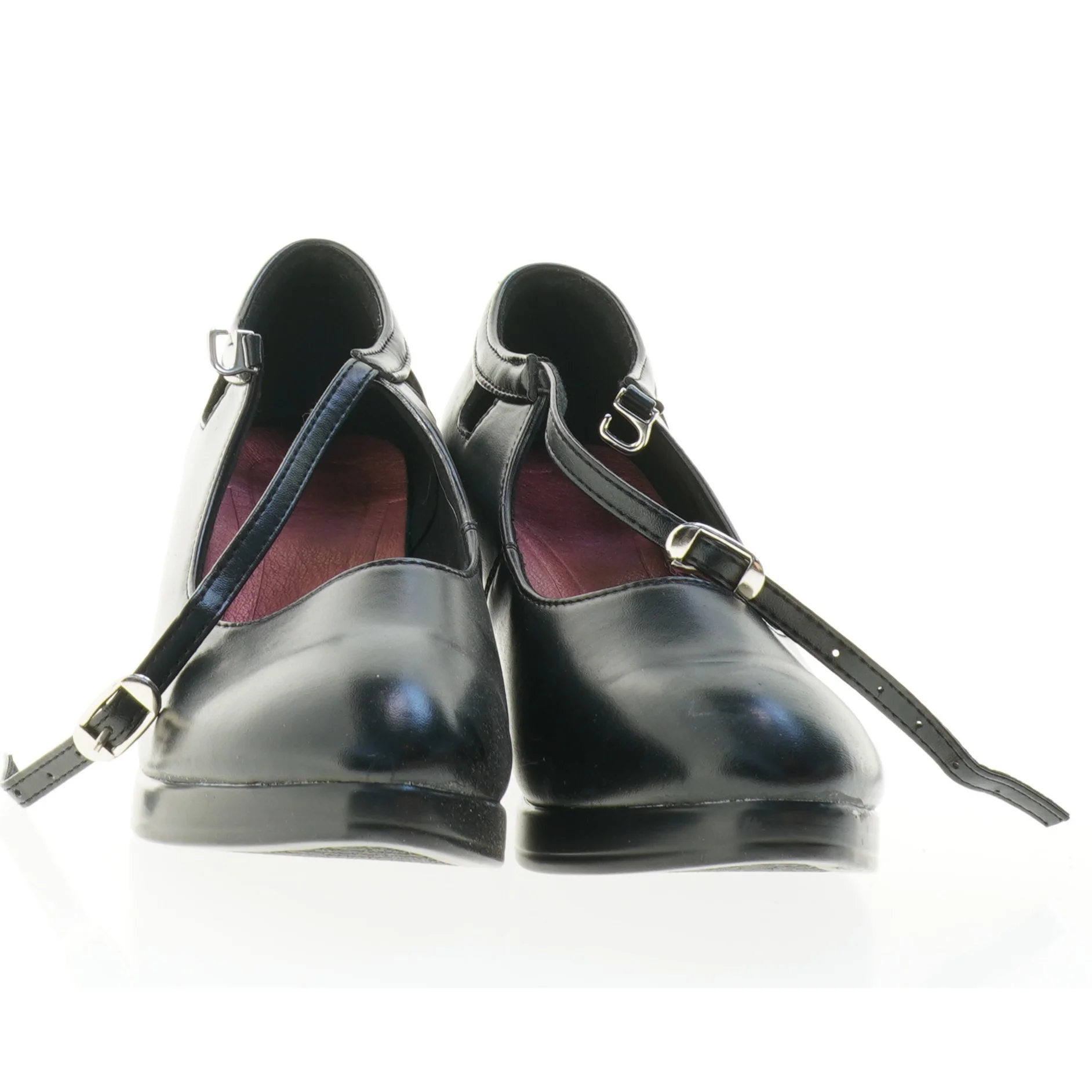 Sorte dame mary jane sko med hæl (str. 38)