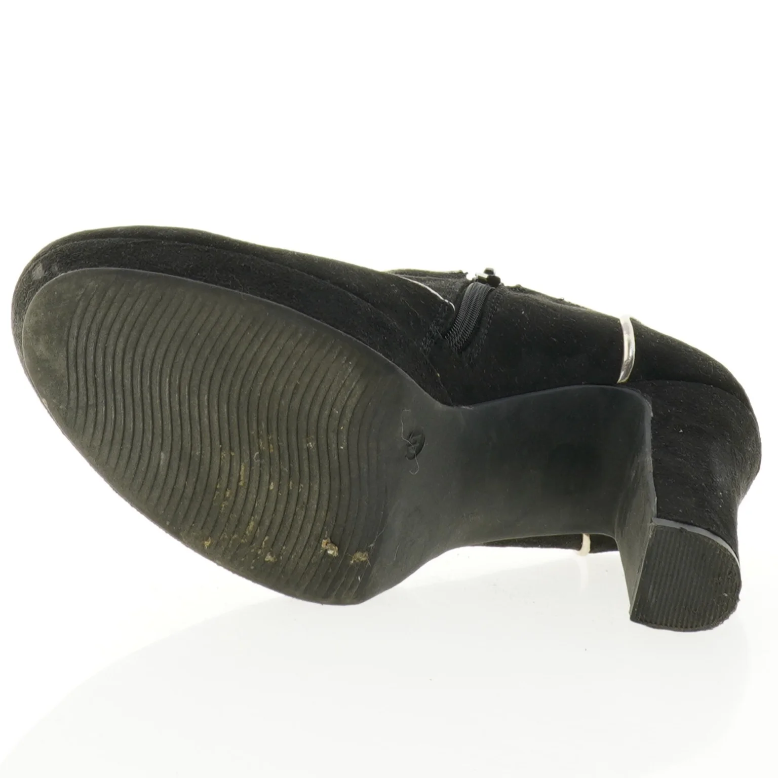 Sorte ankelstøvler med høj hæl fra Catwalk (str. 41)