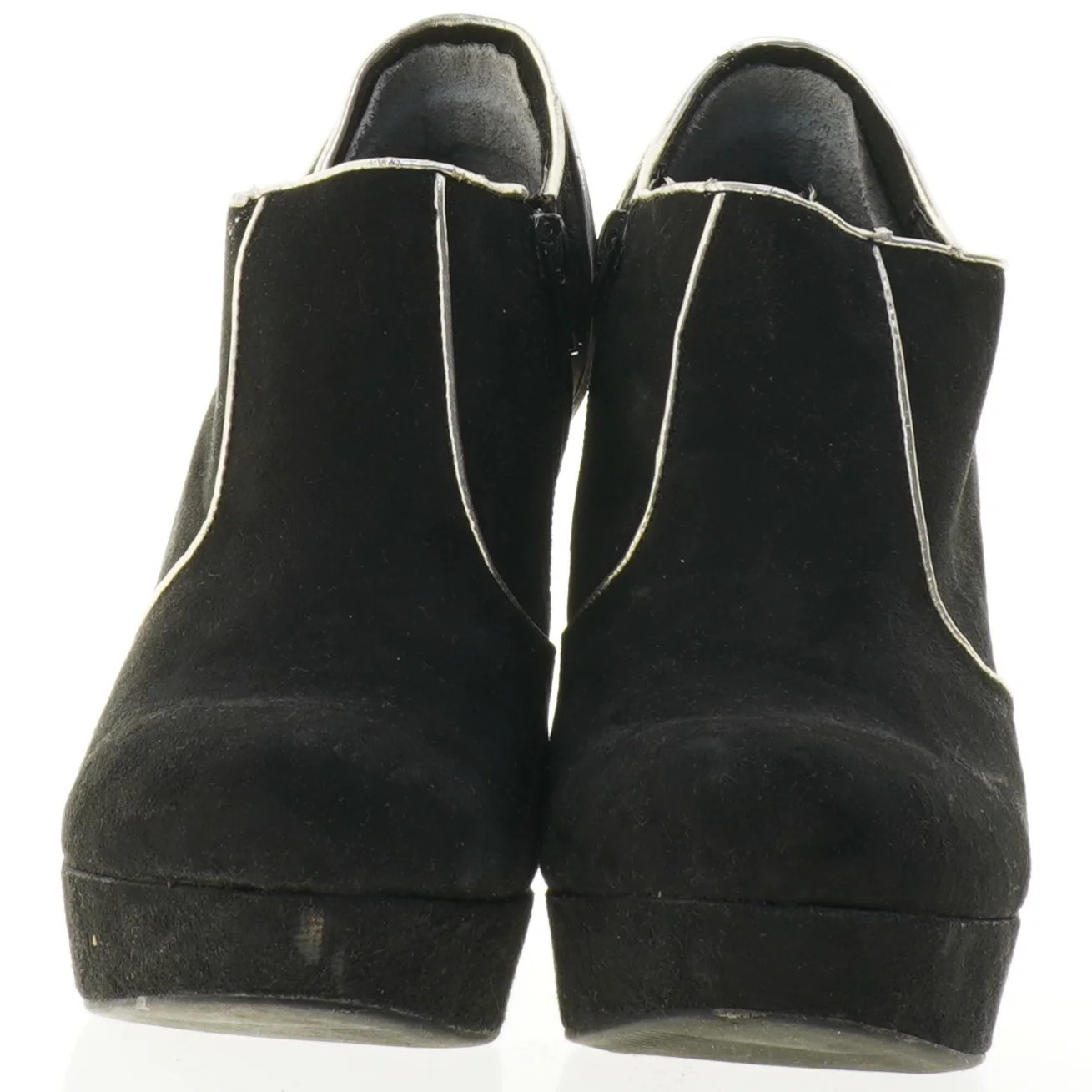 Sorte ankelstøvler med høj hæl fra Catwalk (str. 41)