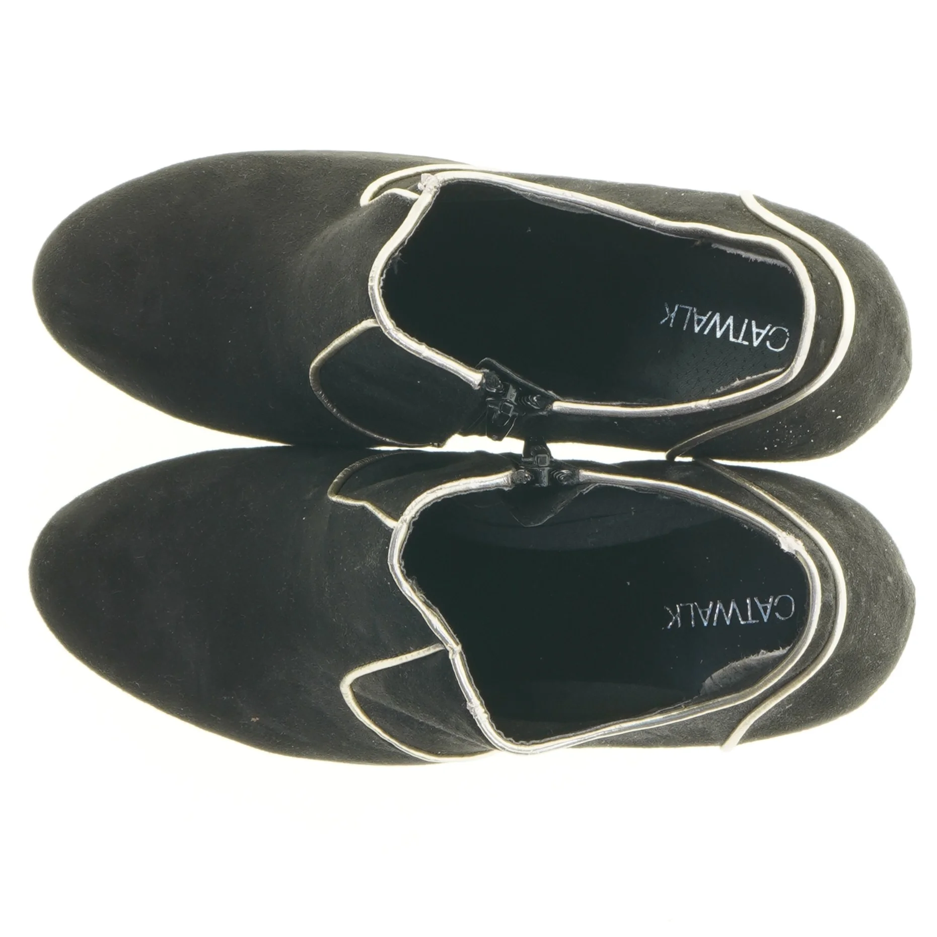 Sorte ankelstøvler med høj hæl fra Catwalk (str. 41)