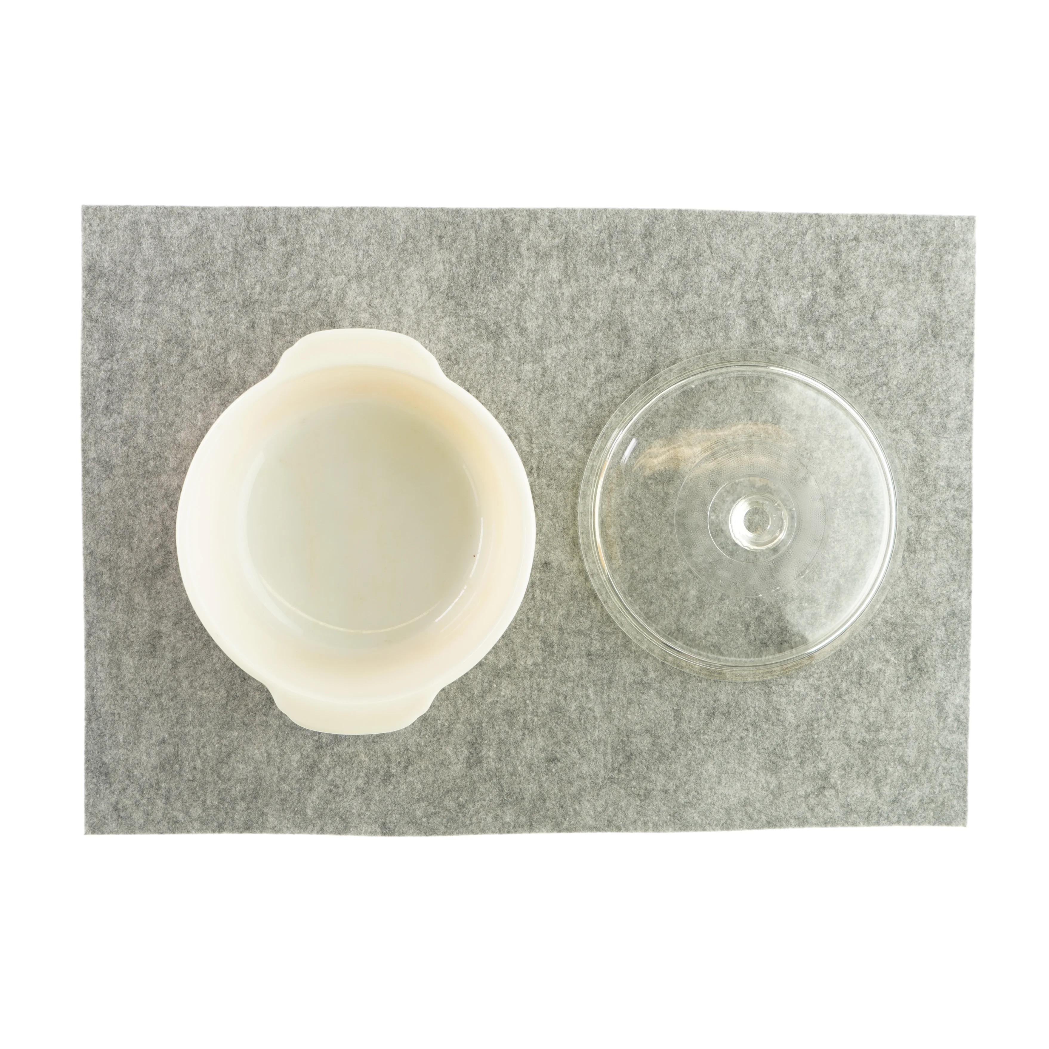 Glasskål med låg fra Fire King