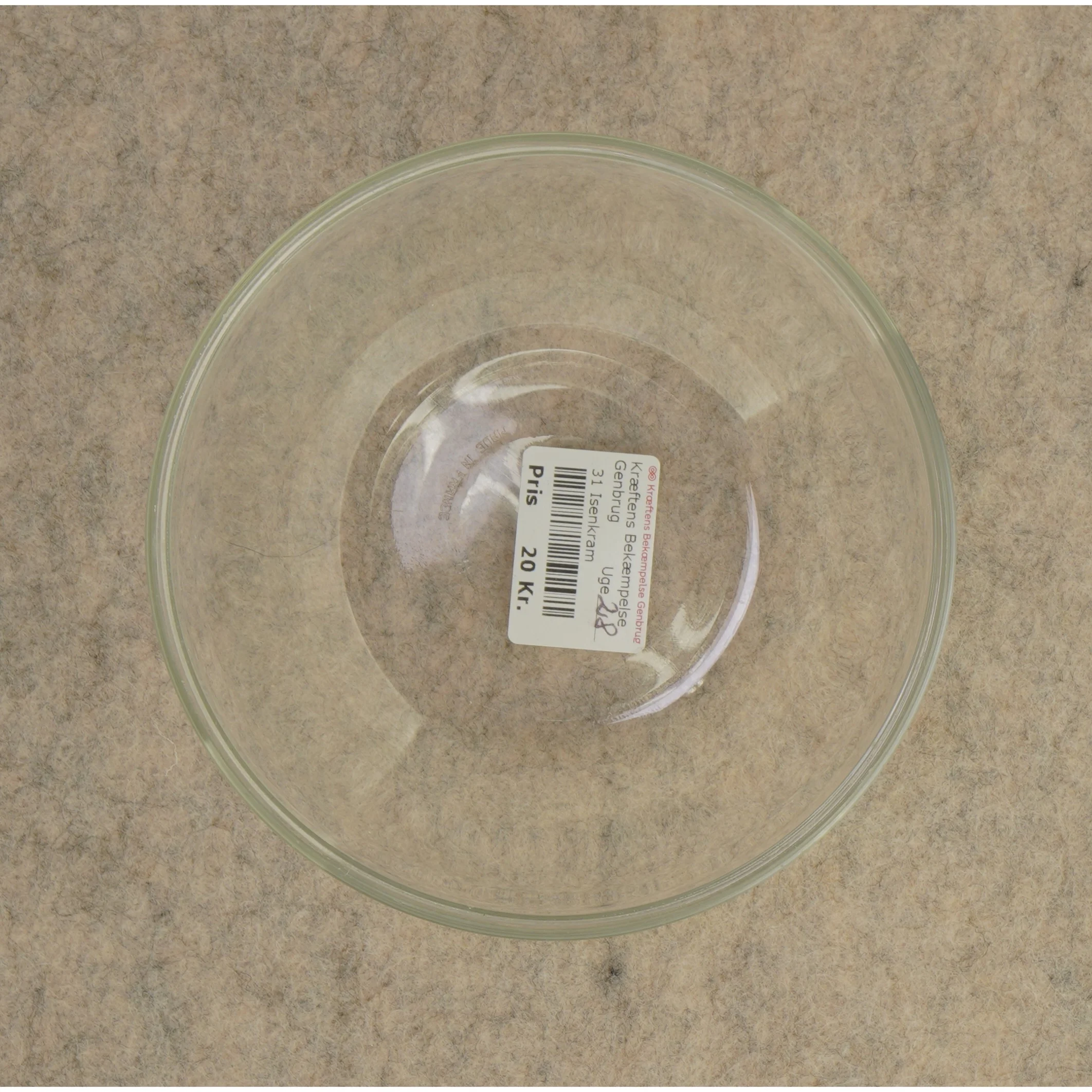 Glasskål (str. 15 x 6 cm)