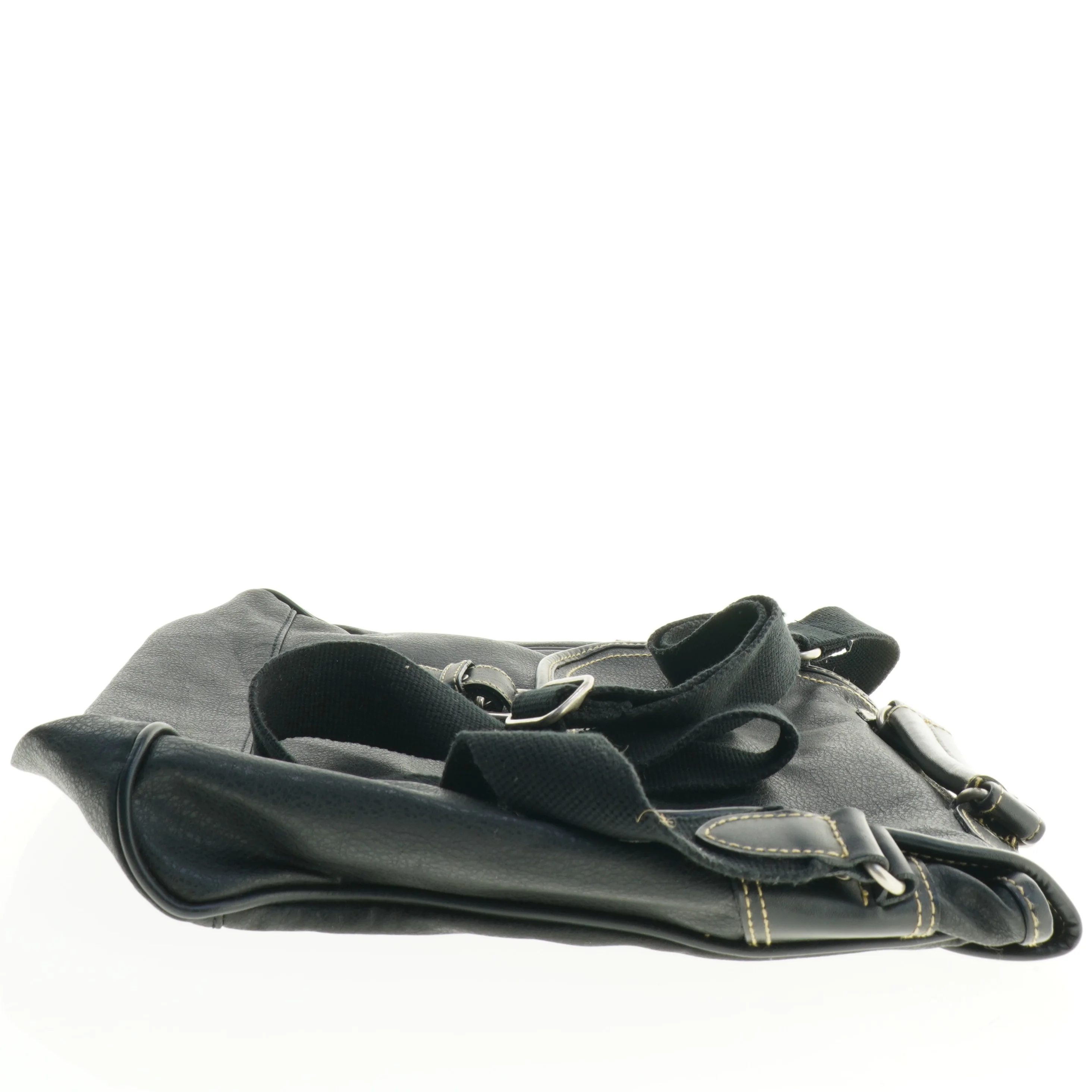 Sort skuldertaske (str. 40 x 34 cm)