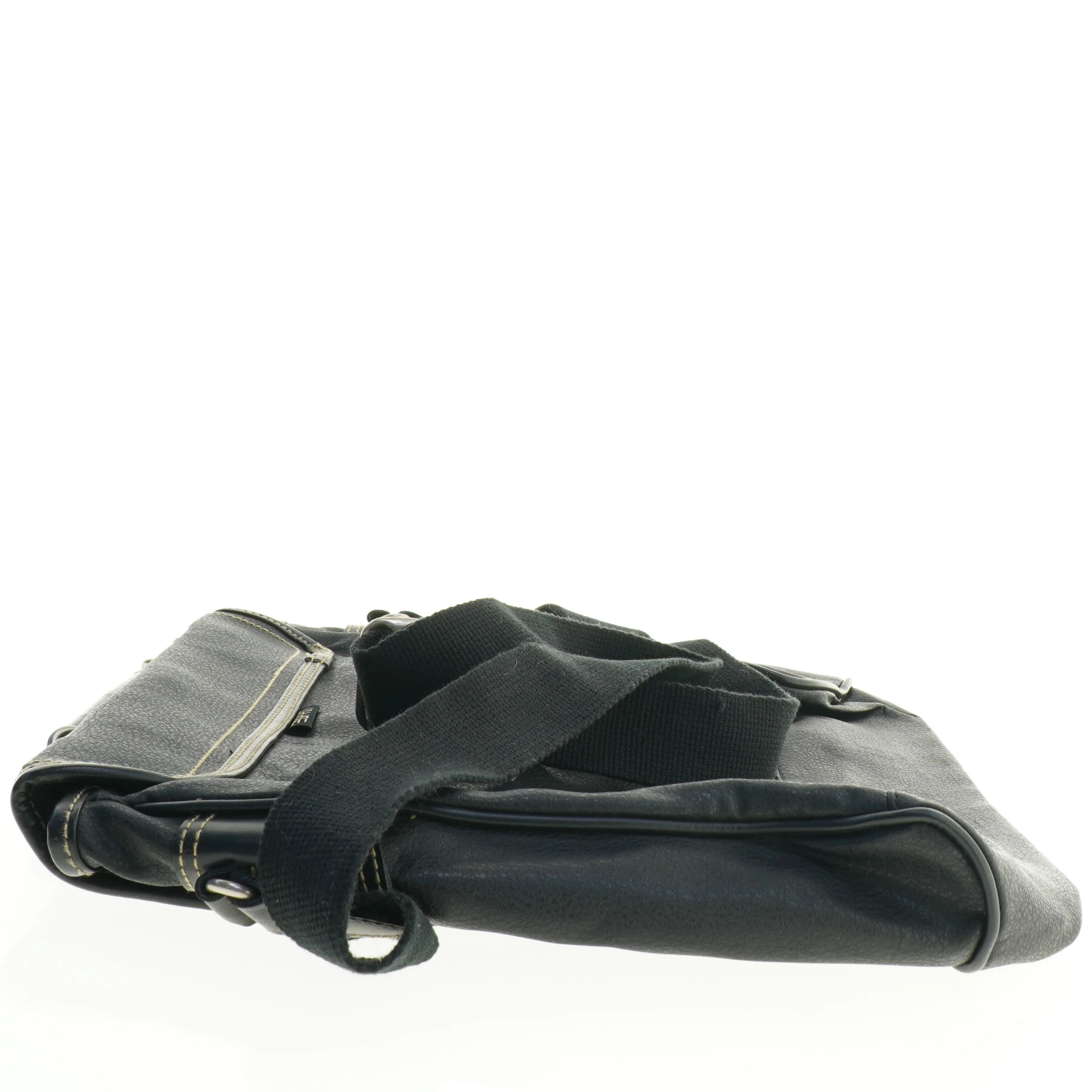 Sort skuldertaske (str. 40 x 34 cm)