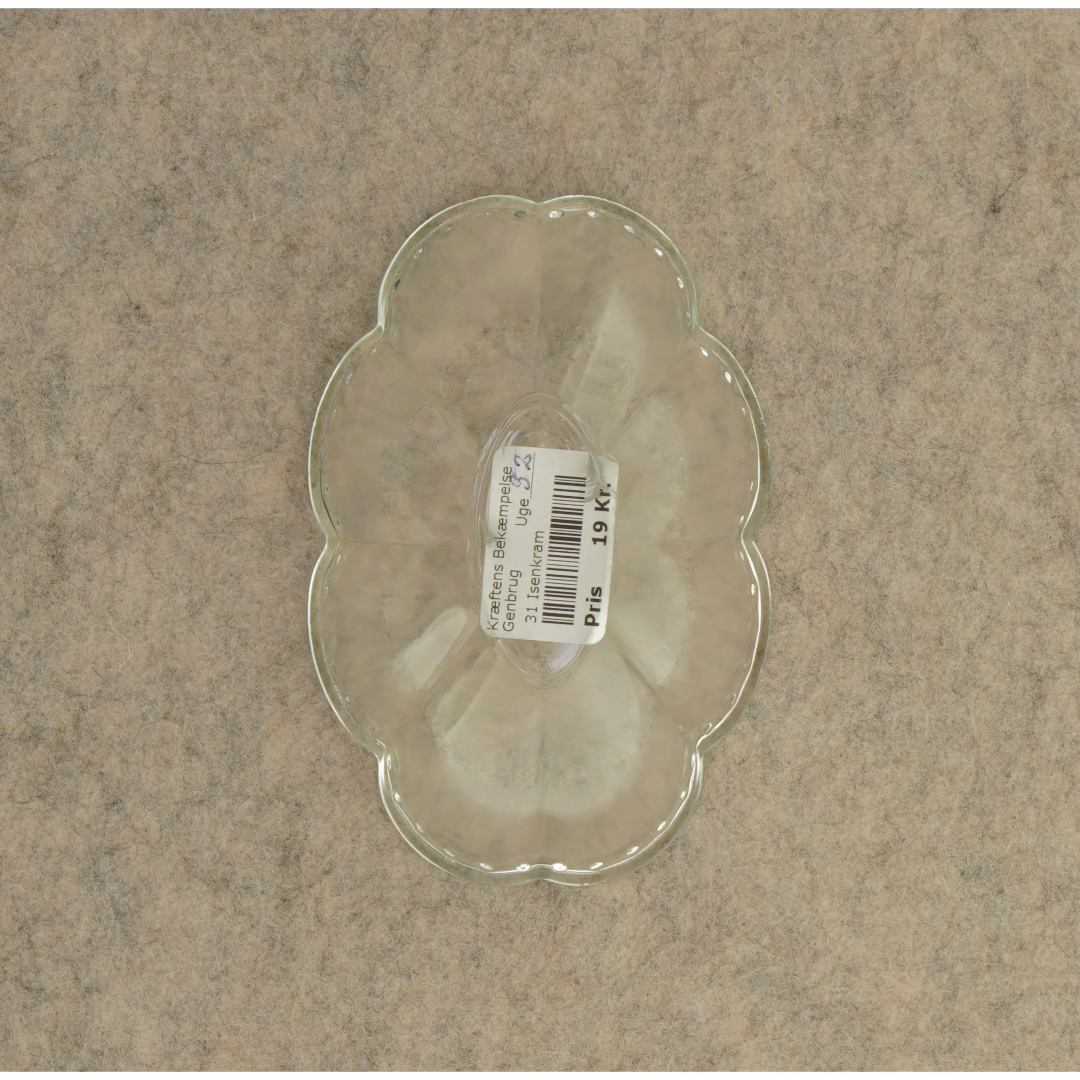 Glasskål (str. 14 x 9 cm)