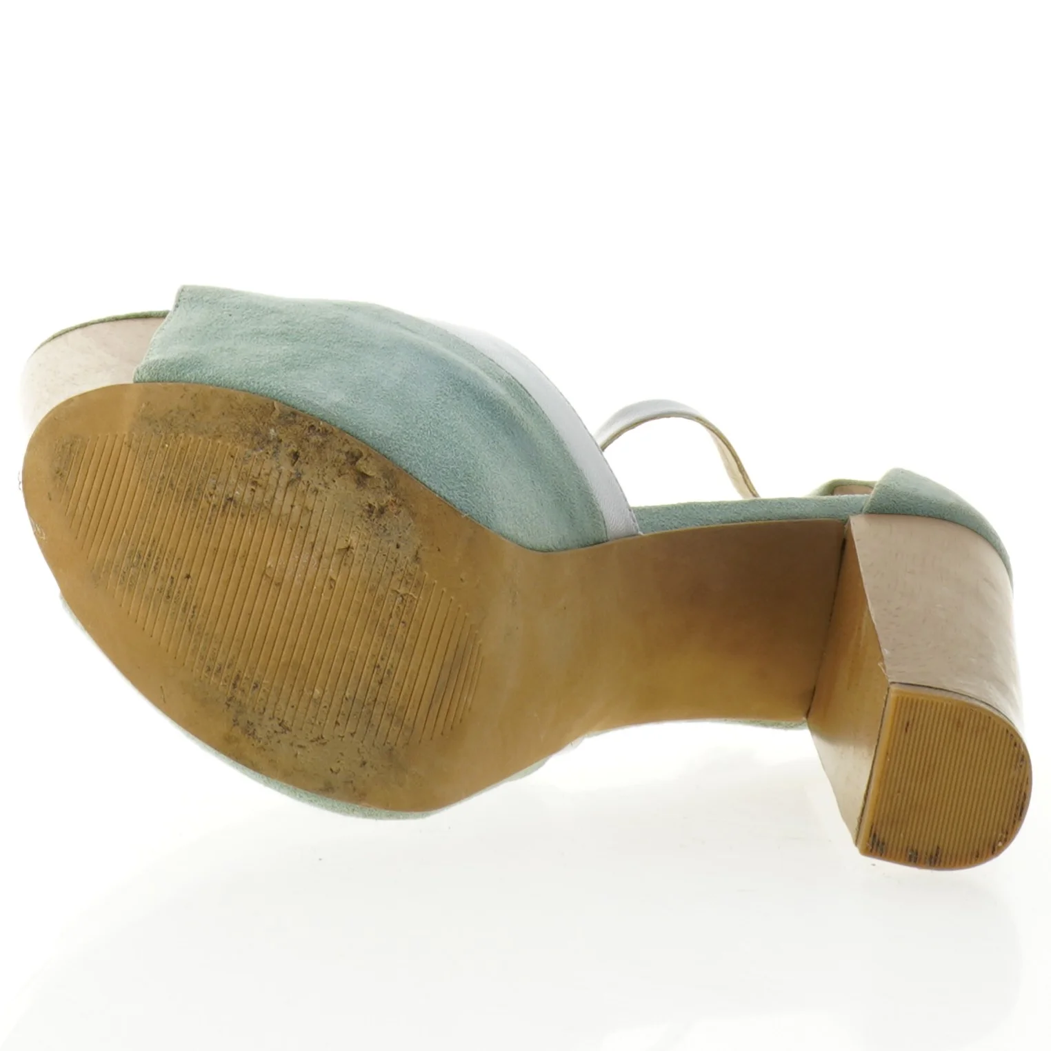 Grønne og hvide plateau-hælsko fra Asos (str. 8)