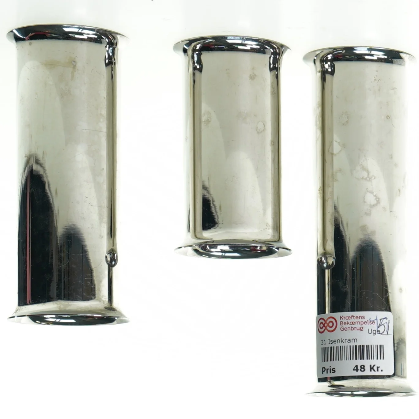 Lysestager / Vaser fra Menu Danish steel House (str. 15 x 5 cm 9 x 5 cm 11 x 5 cm)