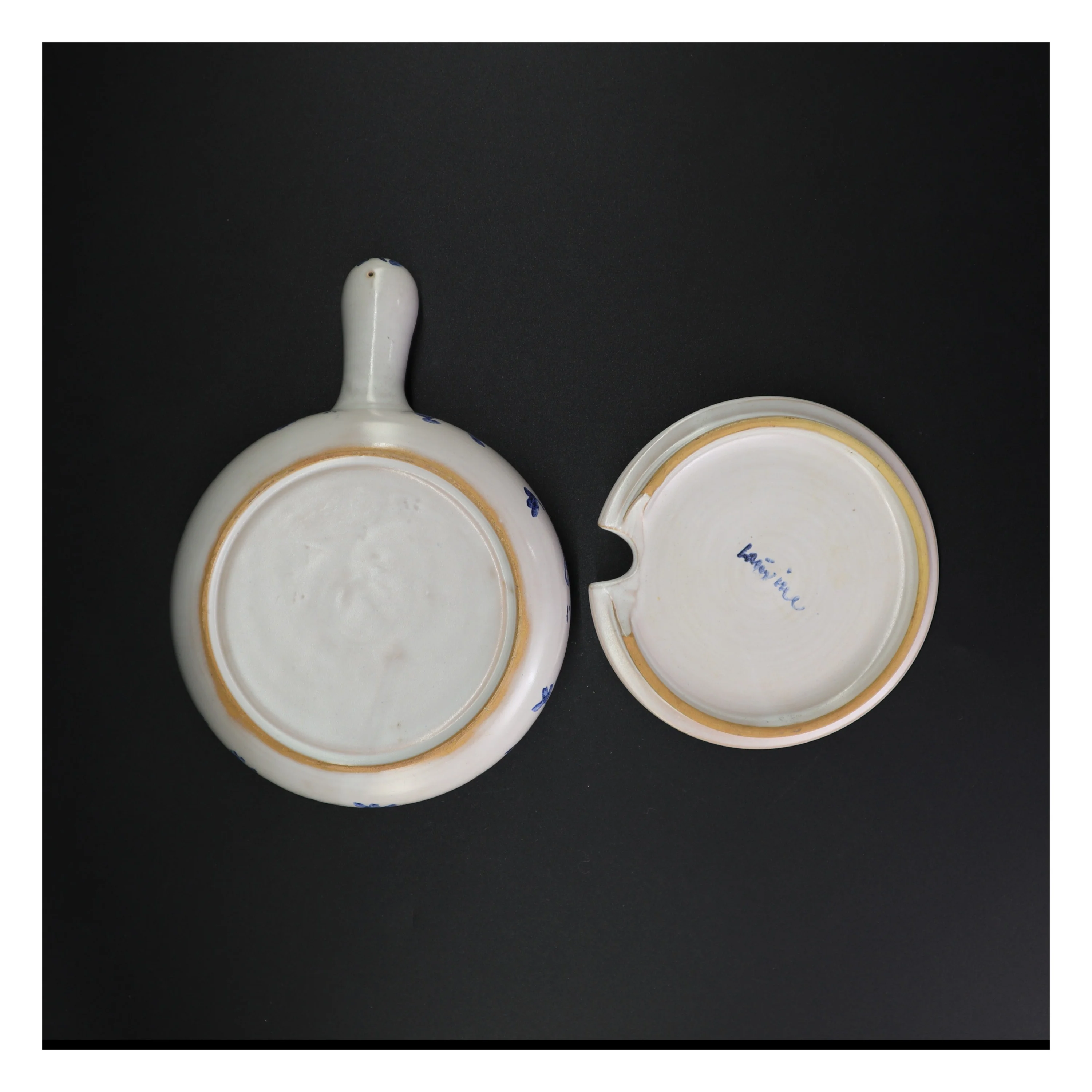 Fiske skål med låg (str. 22 x 18 cm)