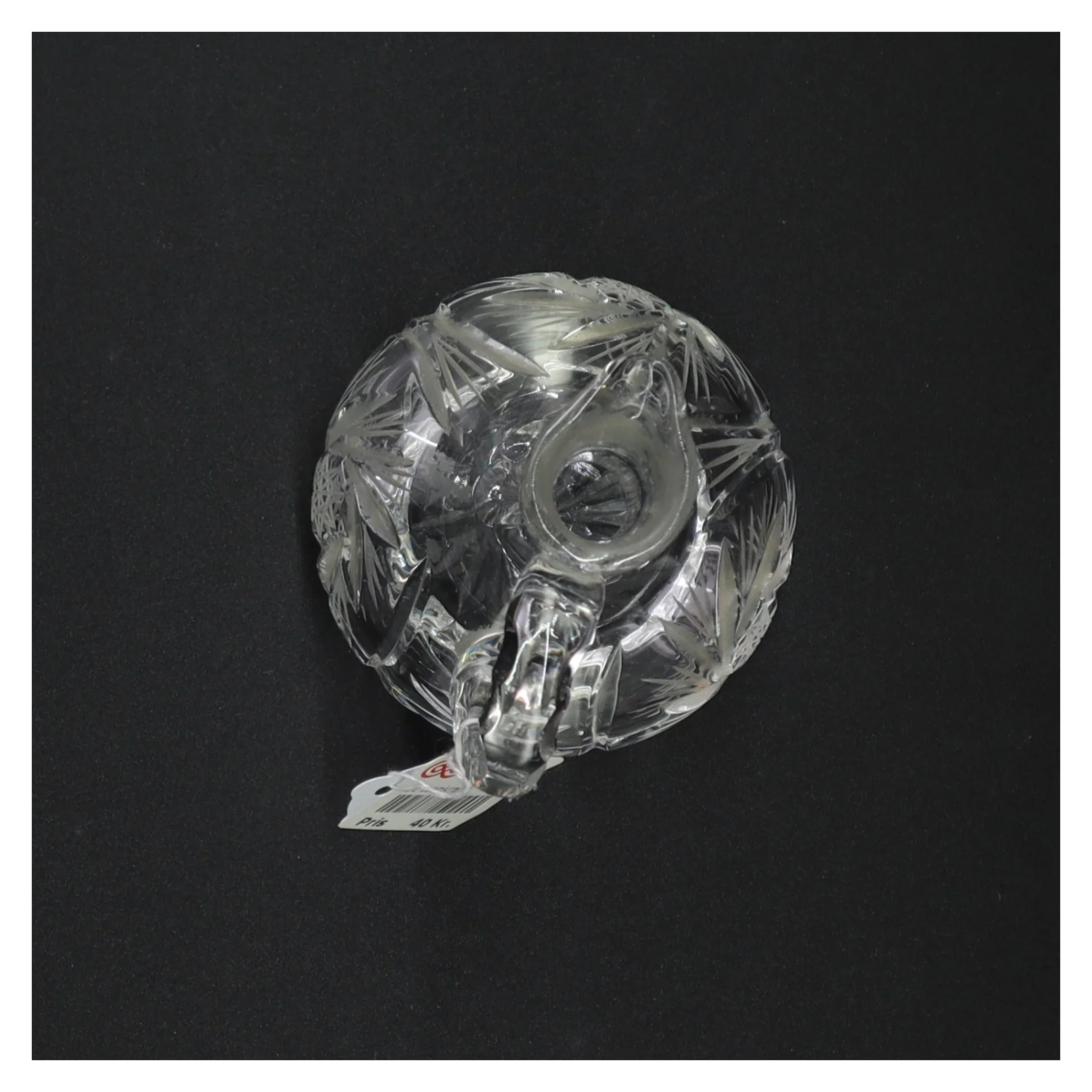 Krystalglas kande (str. 12 x 9 cm)