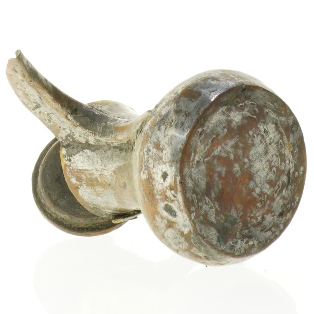 Antik kobberkande med låg (str. 16 x 10 x 17 cm)