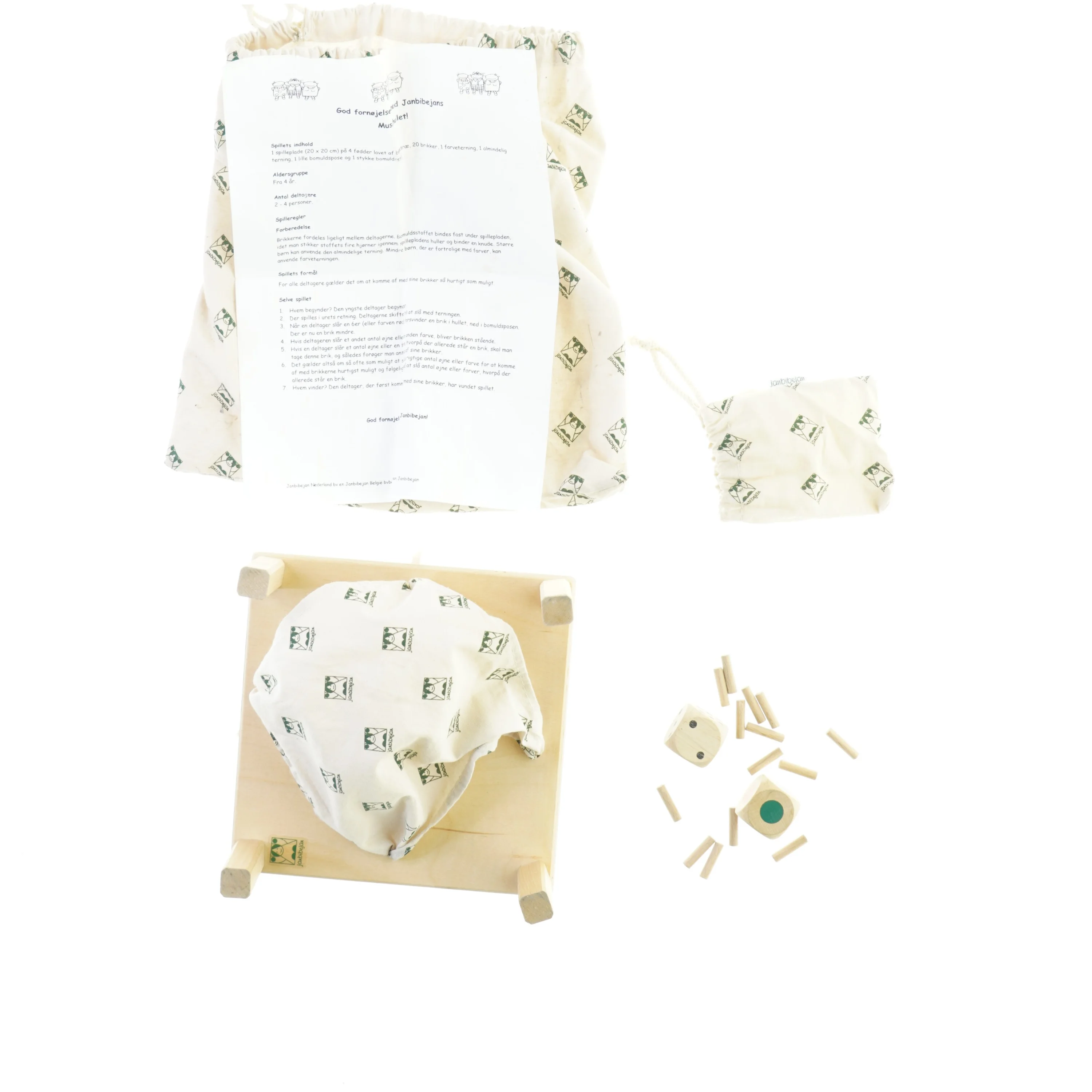 Musse hullet spil fra Janbibejan (str. 28 x 30 cm)