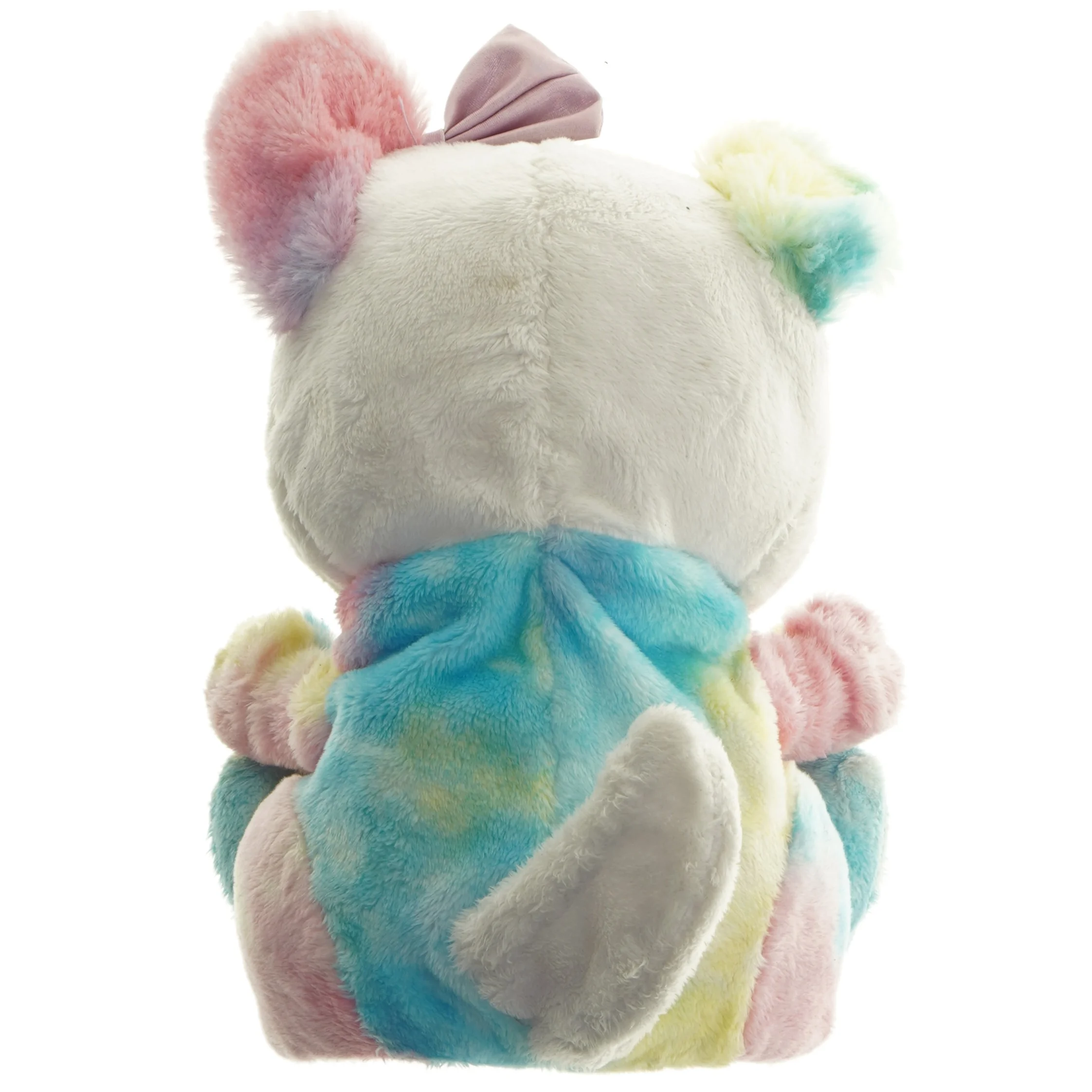 Plys bamse med farver (str. 25 cm)