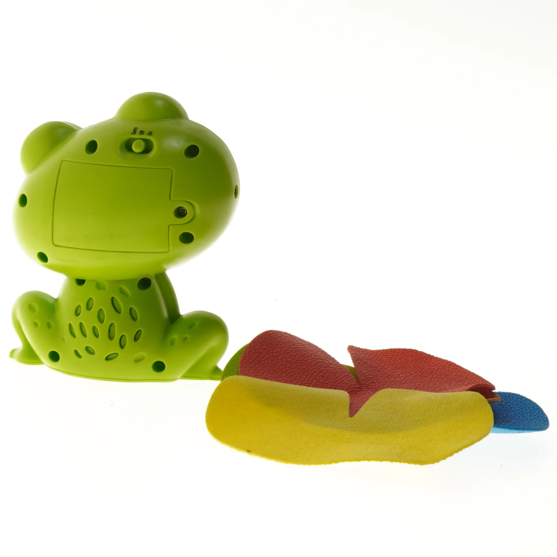 Frø legetøj med farverige blade (str. 13,5 cm)