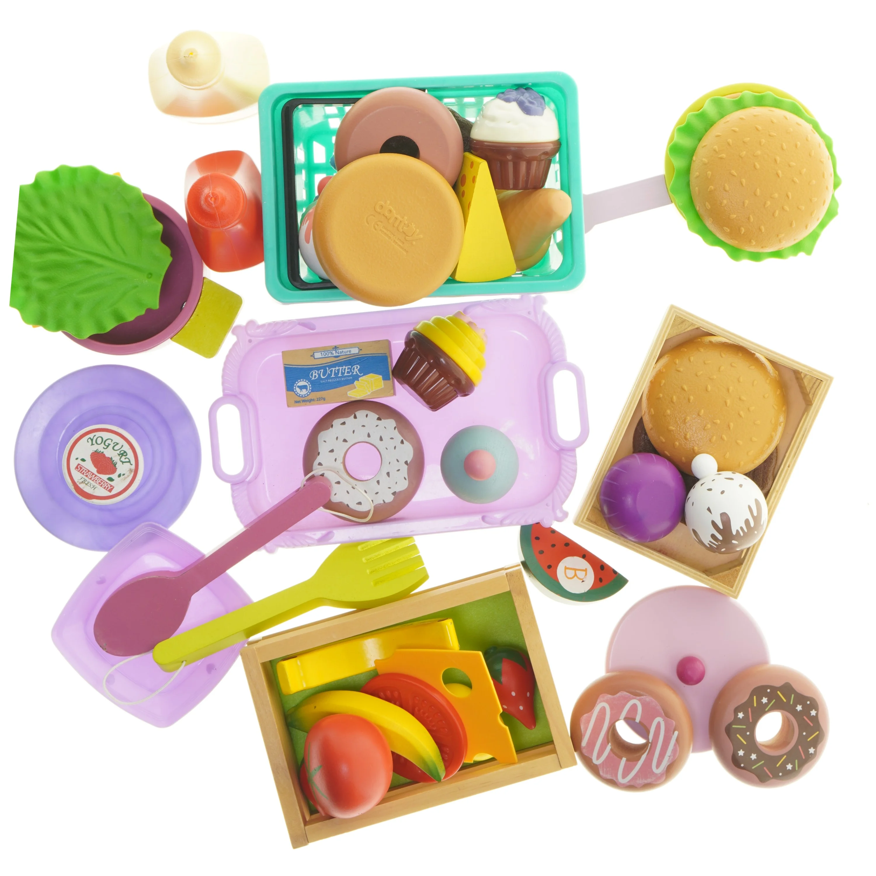 Legekøkken madvarer sæt