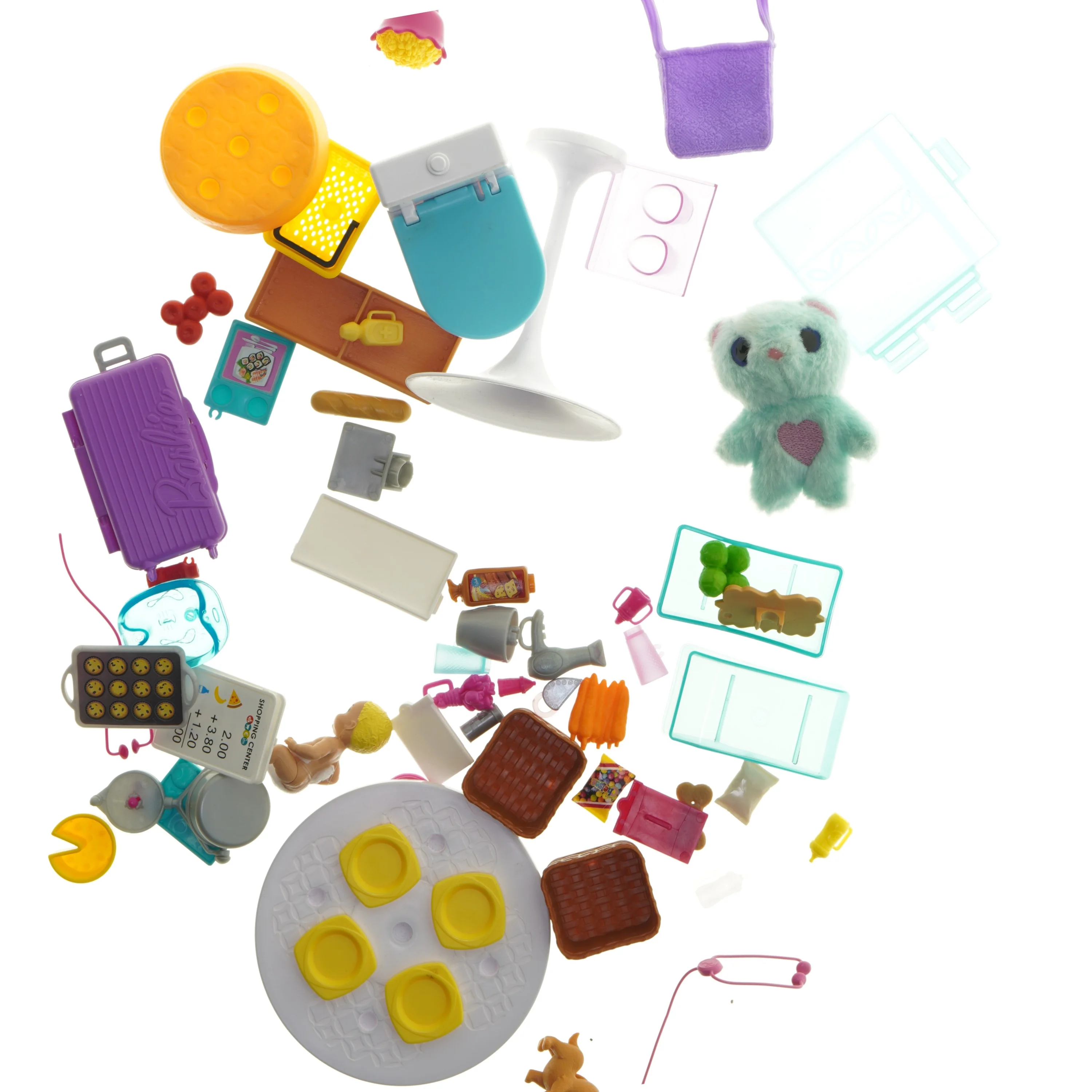 Diverse miniature legetøjssæt fra Barbie