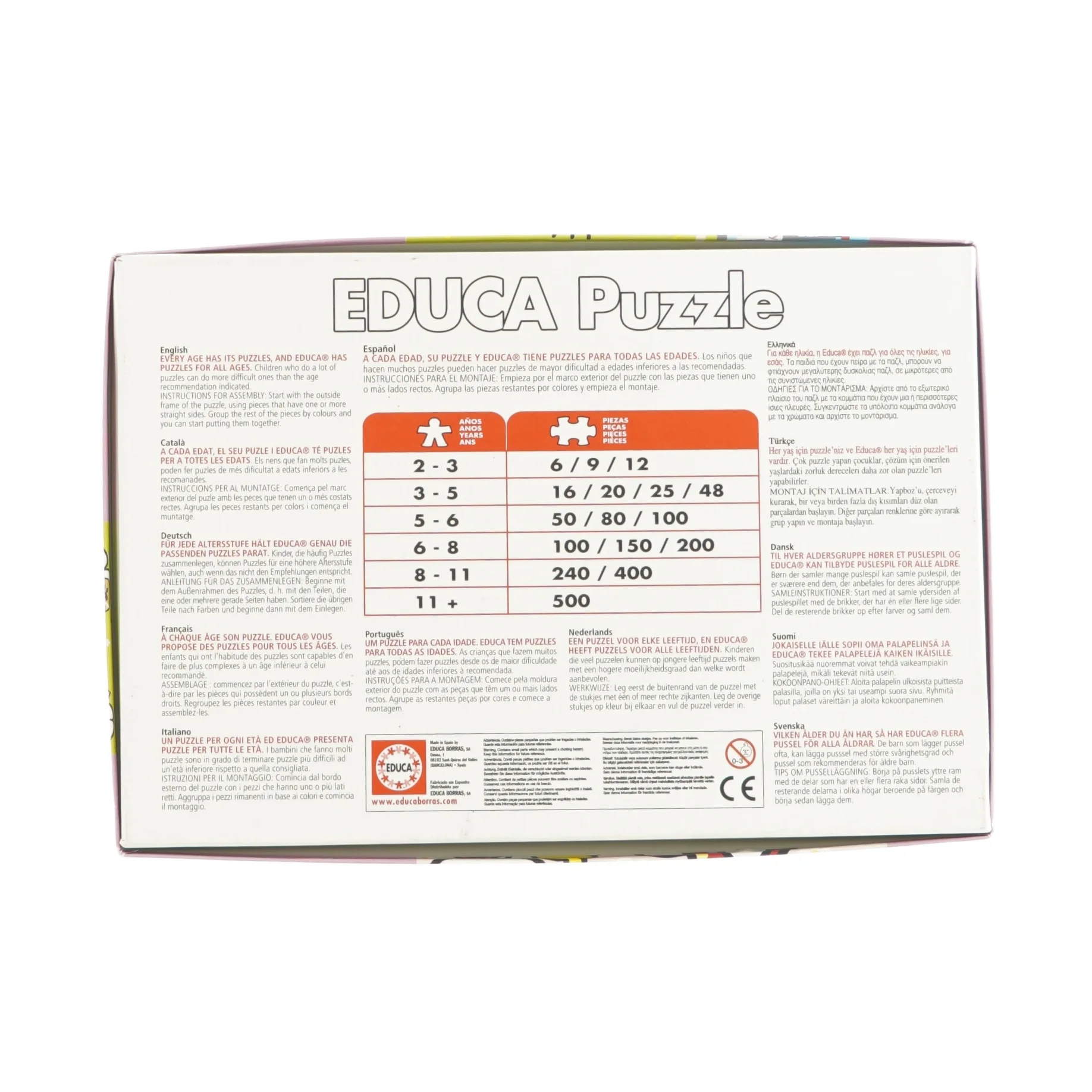 2 puslespil med 20 brikker fra Hello Kitty