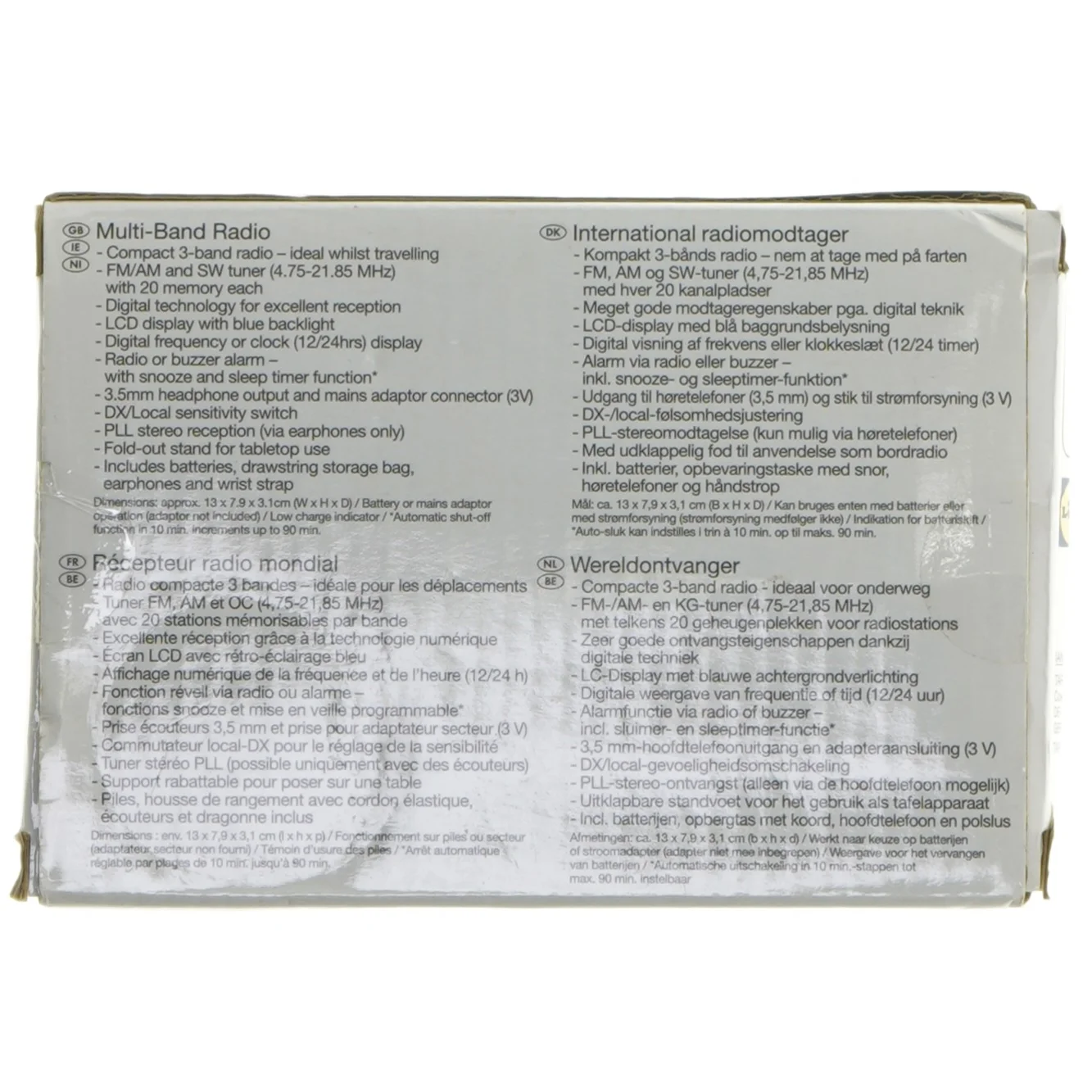 SilverCrest Multi-Band Radio fra SilverCrest (str. 13x8 cm)