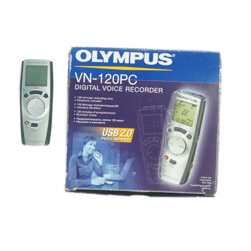 Olympus VN-120PC Digital Voice Recorder fra Olympus (str. 10 x 4 cm)