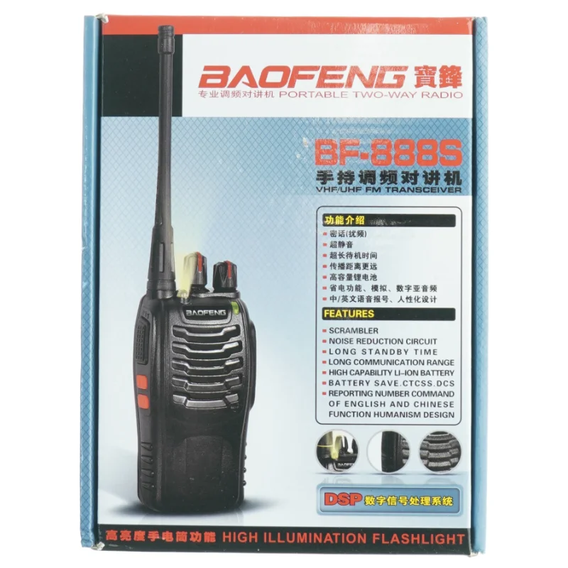 BAOFENG BF-888S Walkie-Talkie fra Baofeng (str. 21 x 5 cm)
