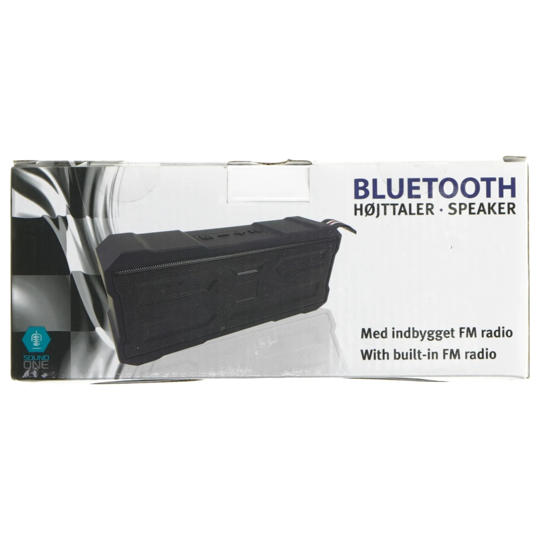 Bluetooth Højttaler med FM radio fra Sound One (str. 20x8x5 cm)