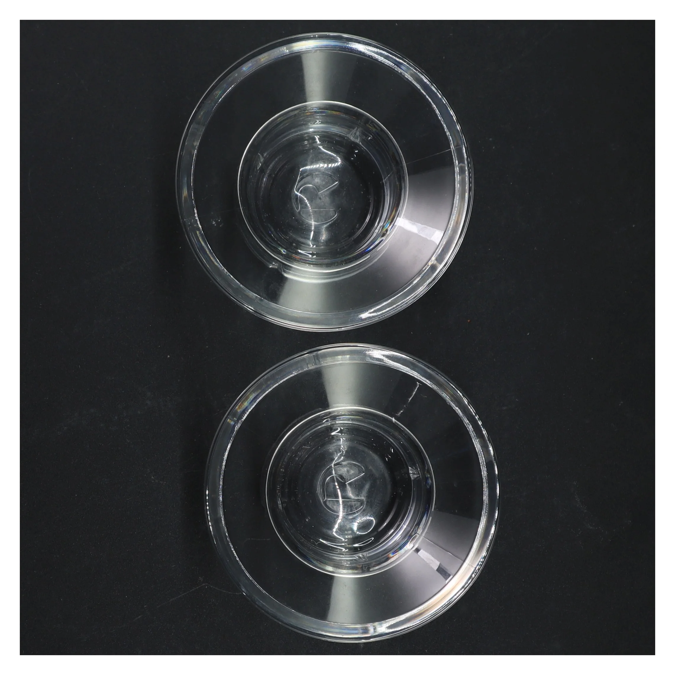 Gennemsigtige glaslysestager fra Rosendahl (str. Ø 10,5 cm 7 cm)