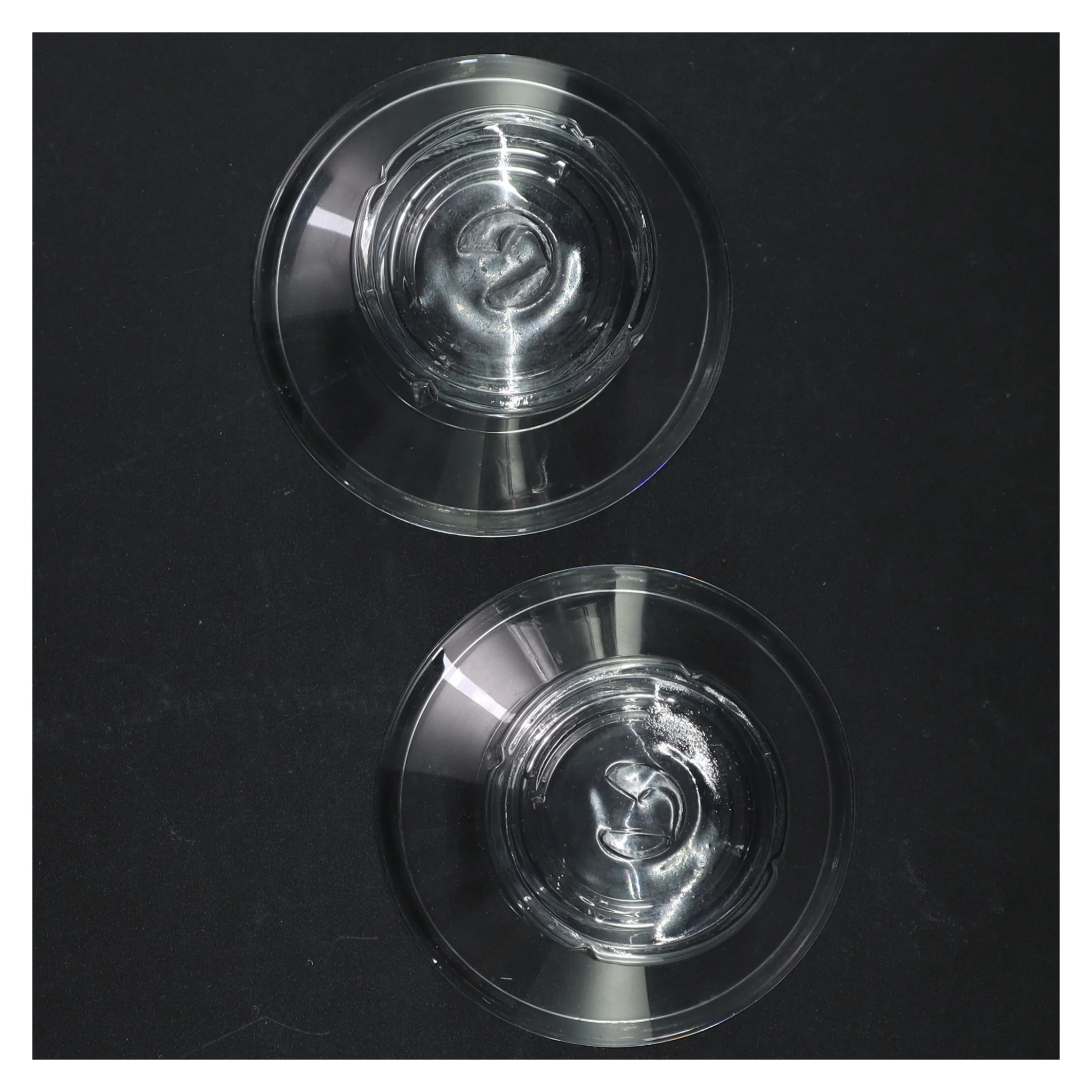 Gennemsigtige glaslysestager fra Rosendahl (str. Ø 10,5 cm 7 cm)