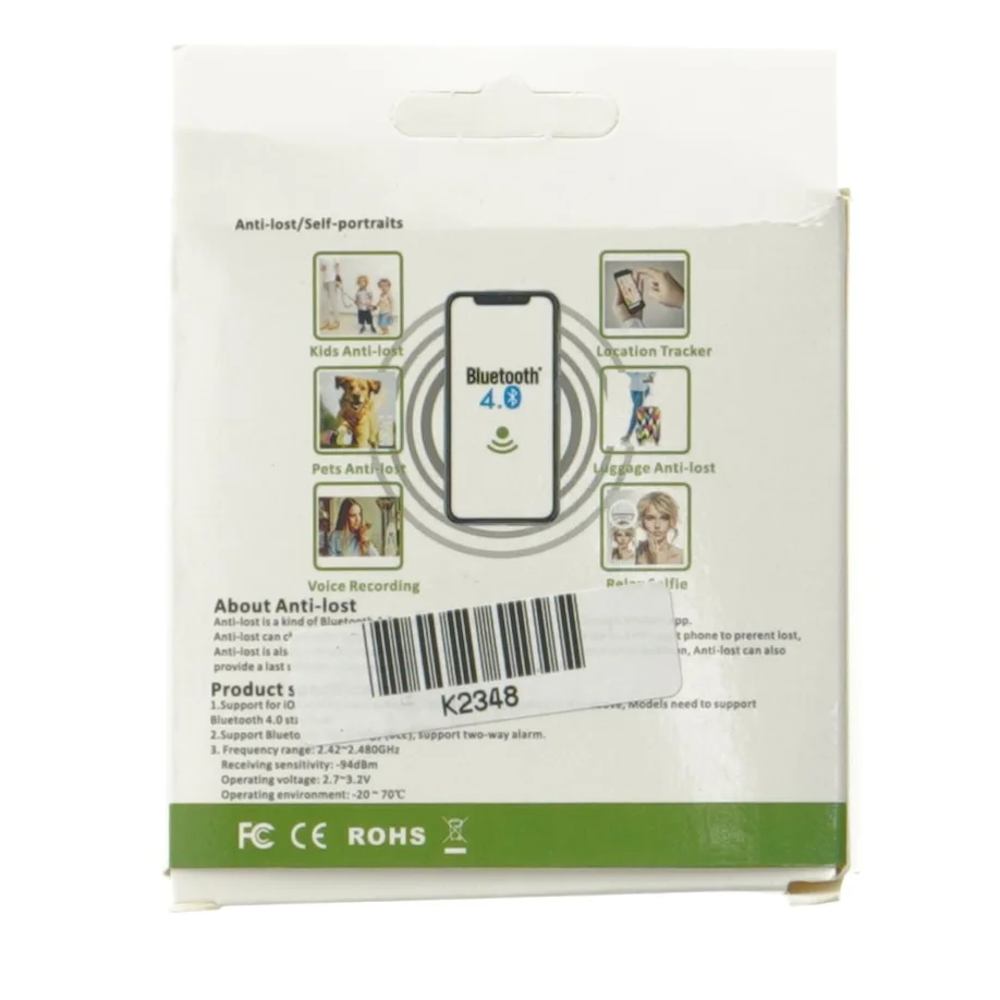 Bluetooth anti-tab enhed