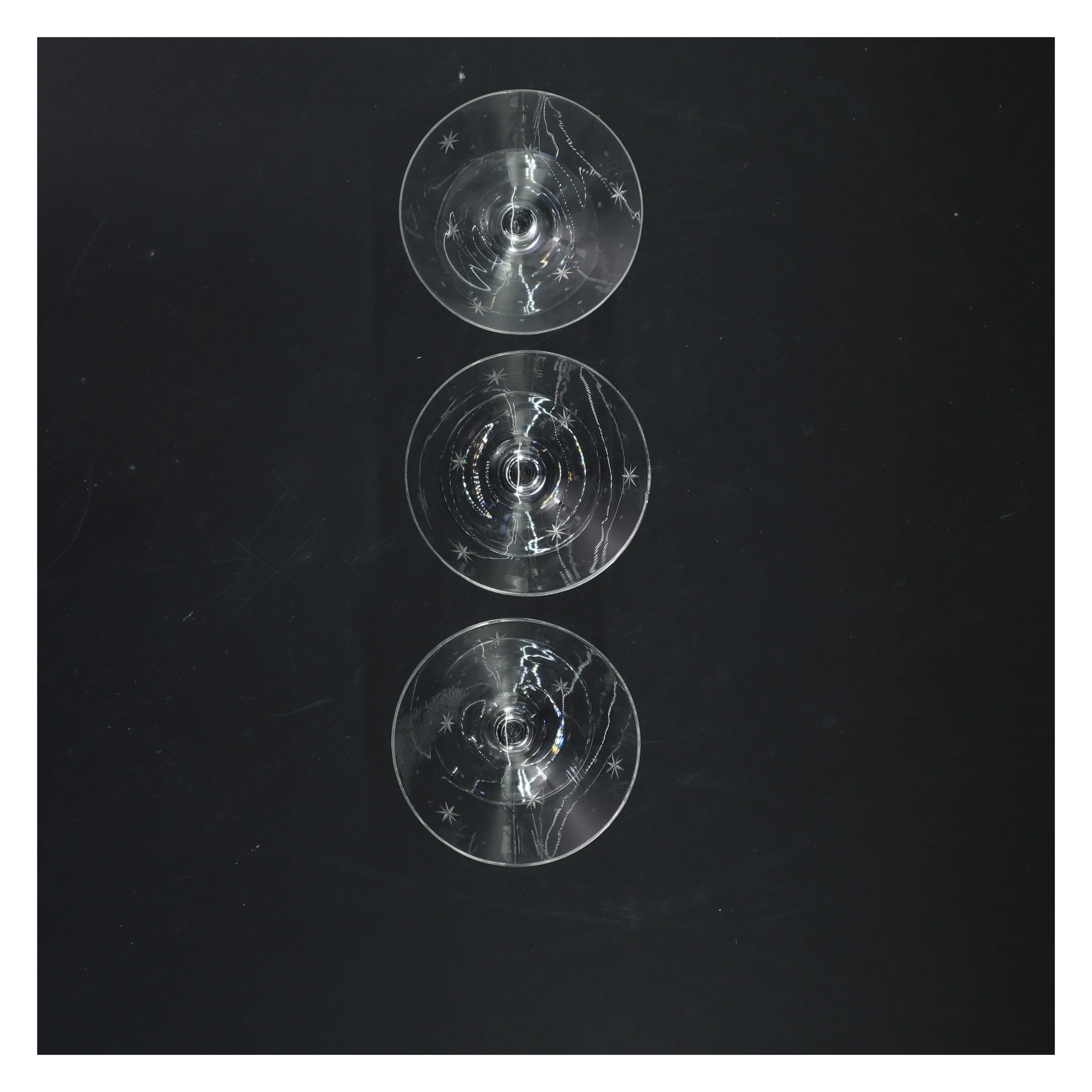 Sæt med 3 cocktailglas (str. 8x8 cm)