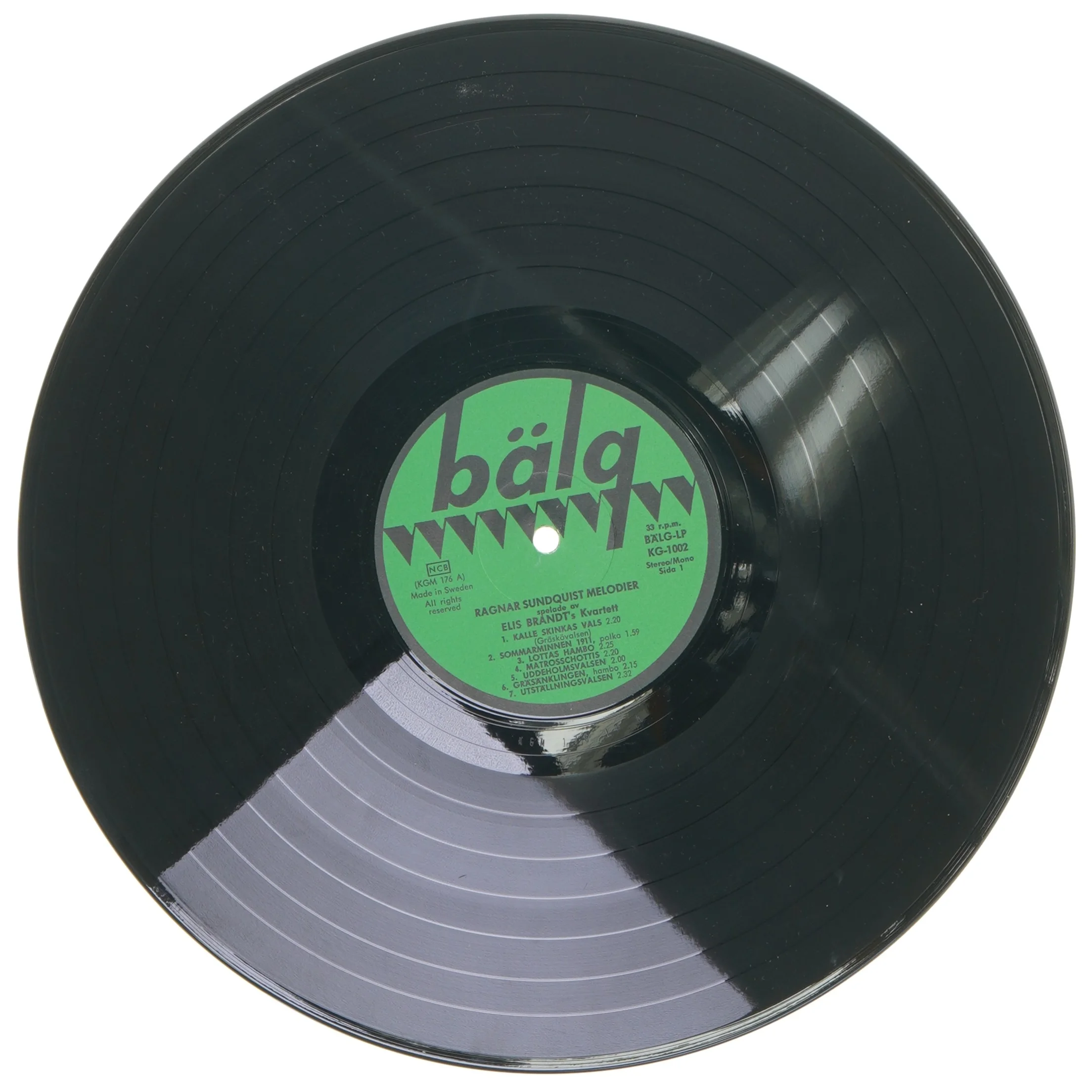 Ragnar Sundquist Melodier LP fra Bälg
