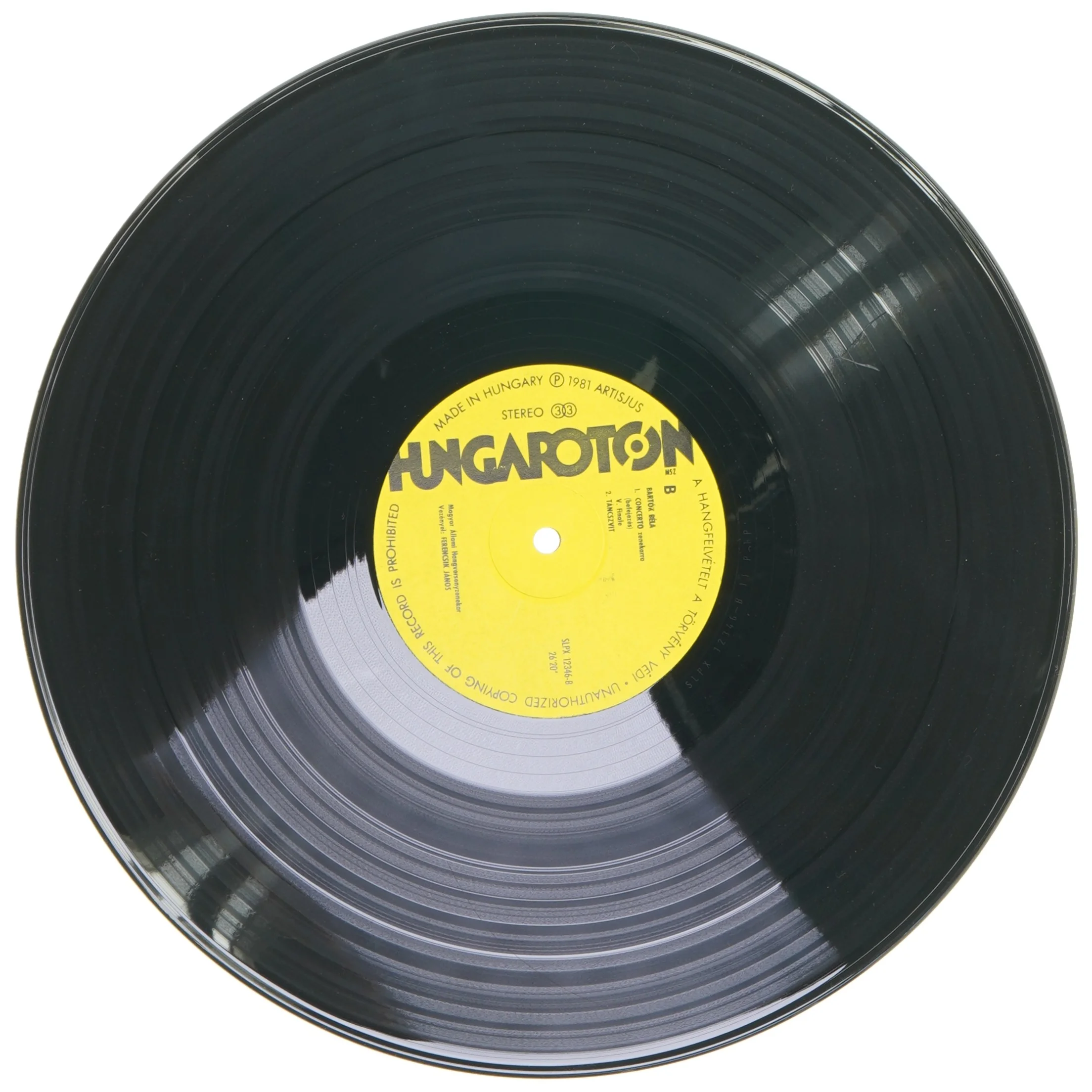 Bartók Béla: Concerto, Dance Suite LP fra Hungaroton