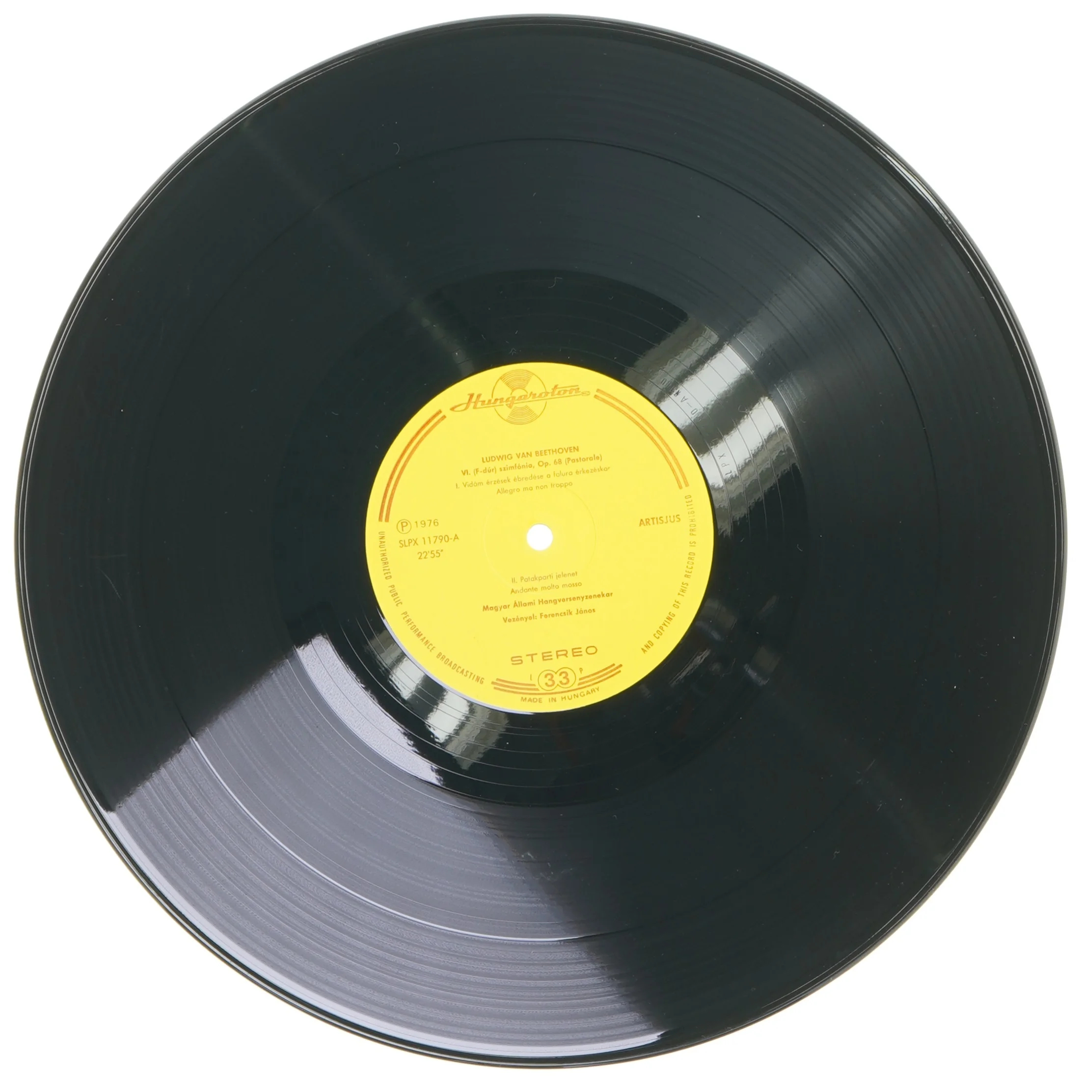 Beethoven Symphony No. 6 LP fra Hungaroton