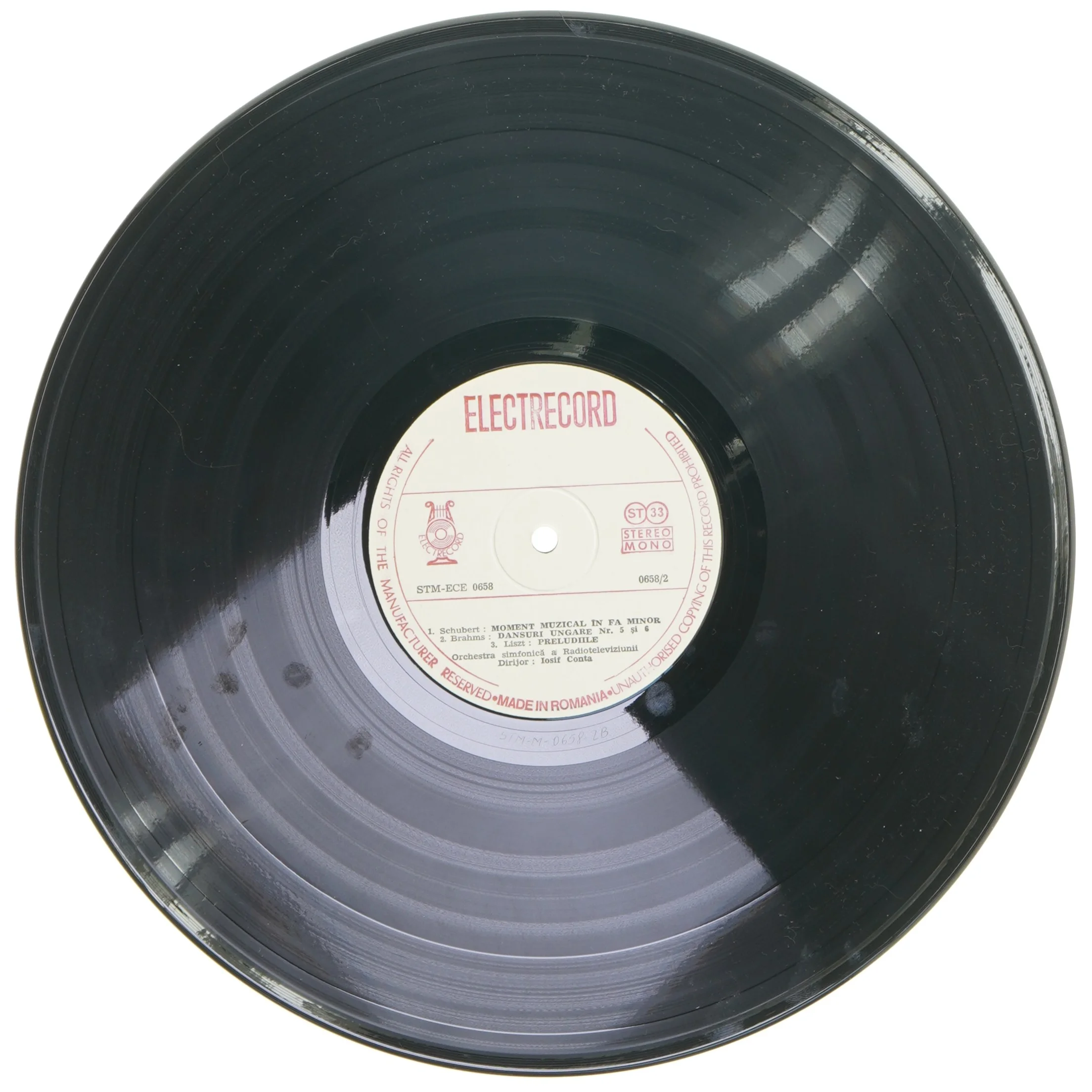 Vinylplade Electrecord - Menuet og andre klassiske stykker