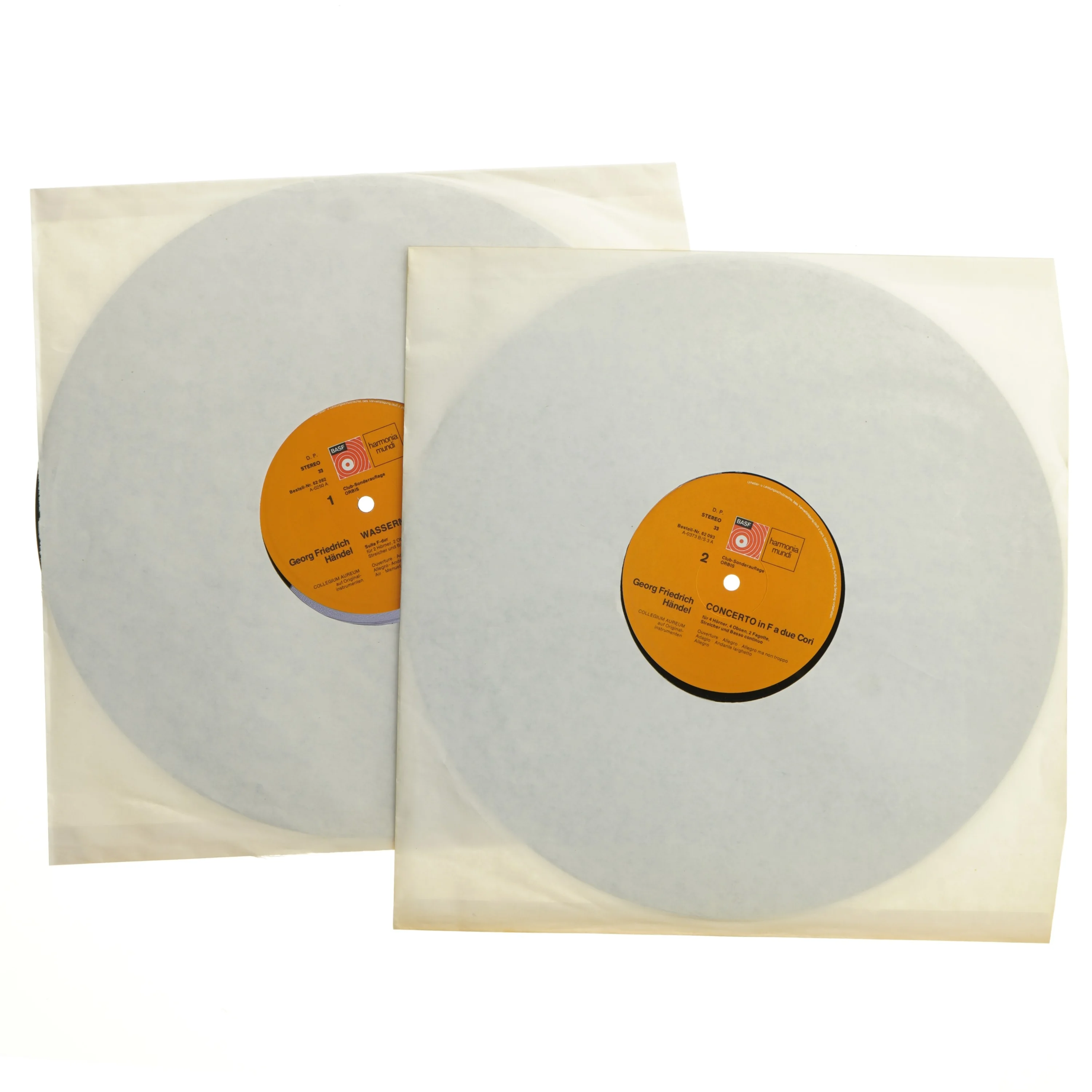 LP Handel Wassermusik Collegium Aureum fra harmonia mundi