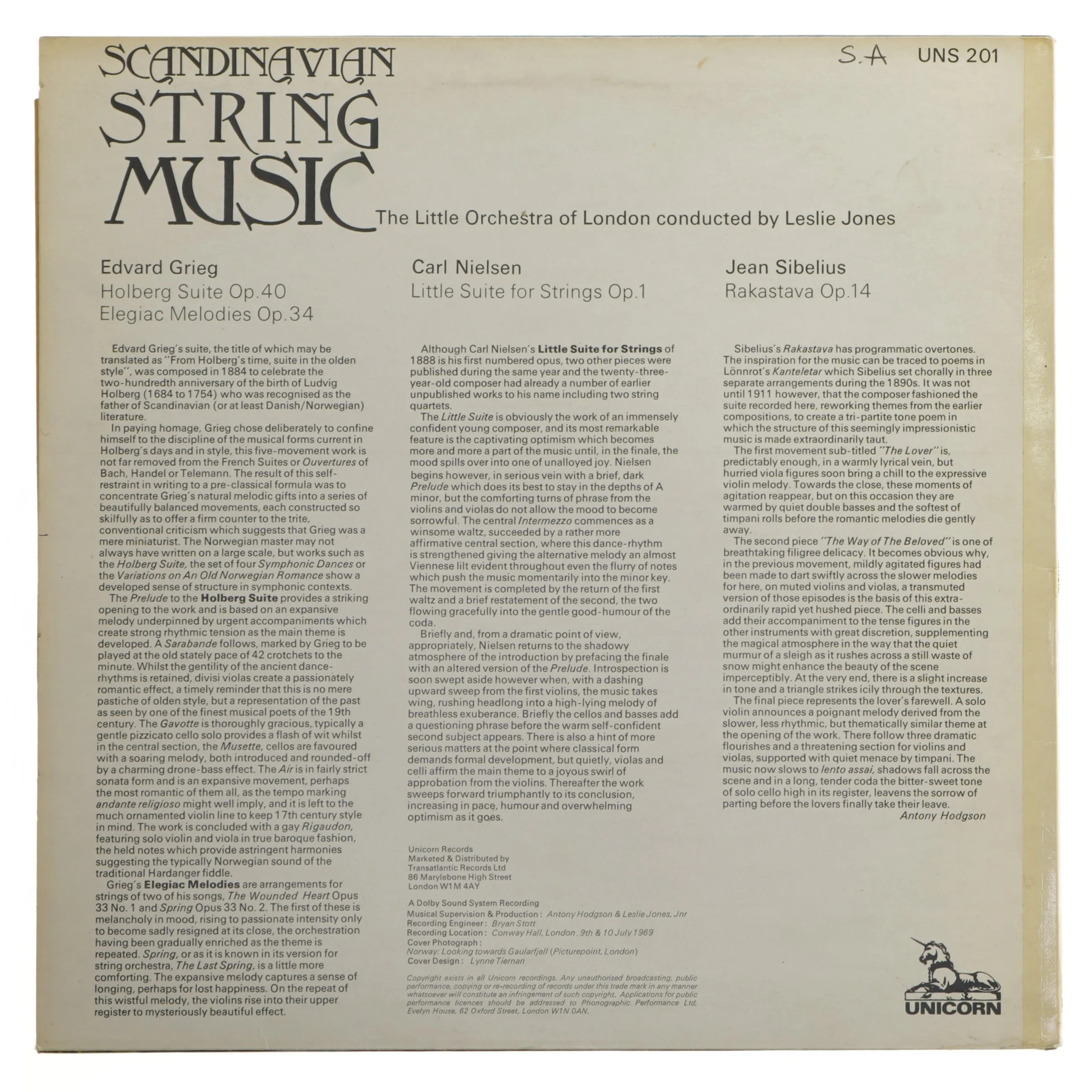 Scandinavian String Music LP